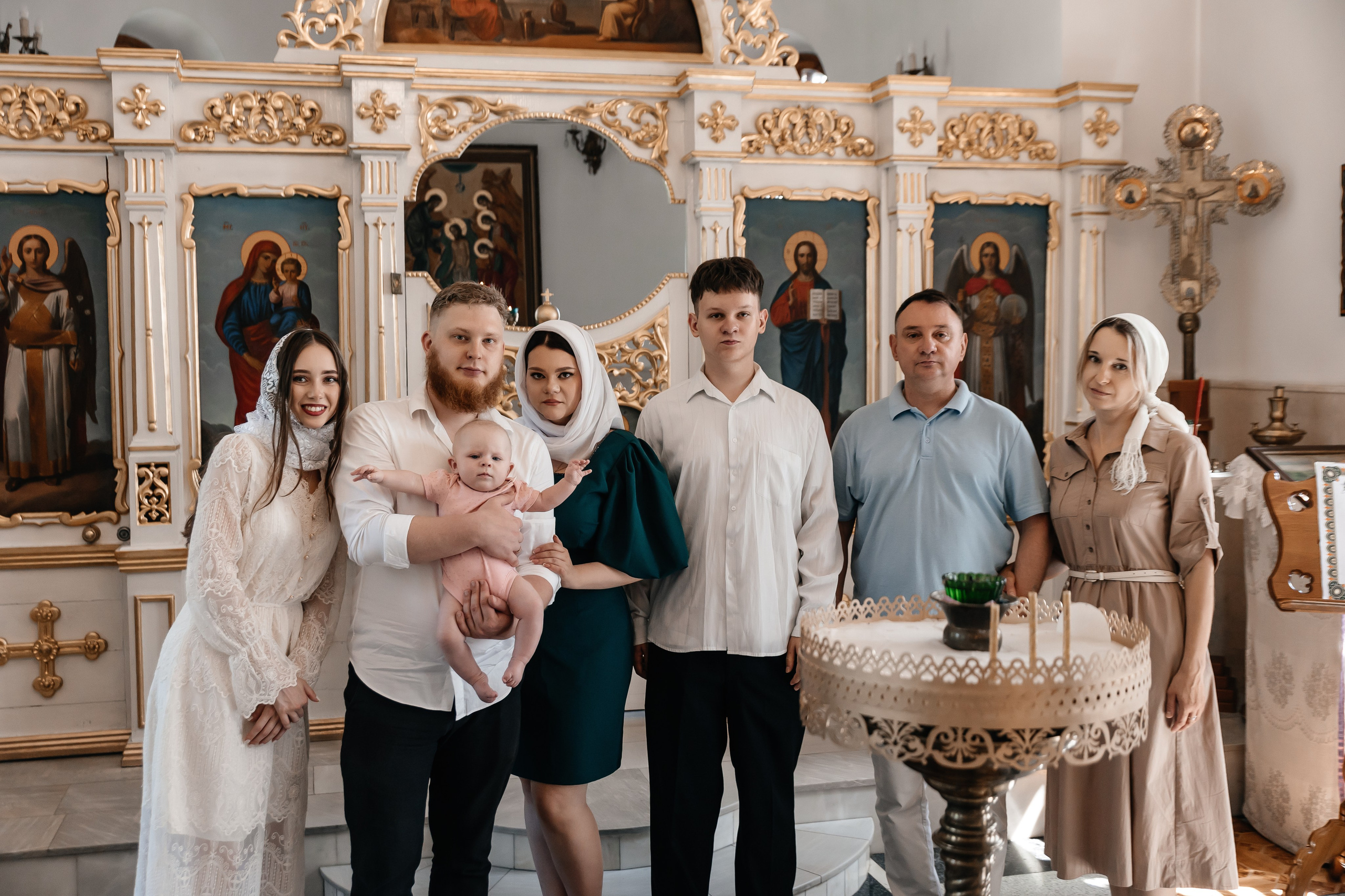 Крещение Адель. Семейный фотограф Минск Усова Ольга