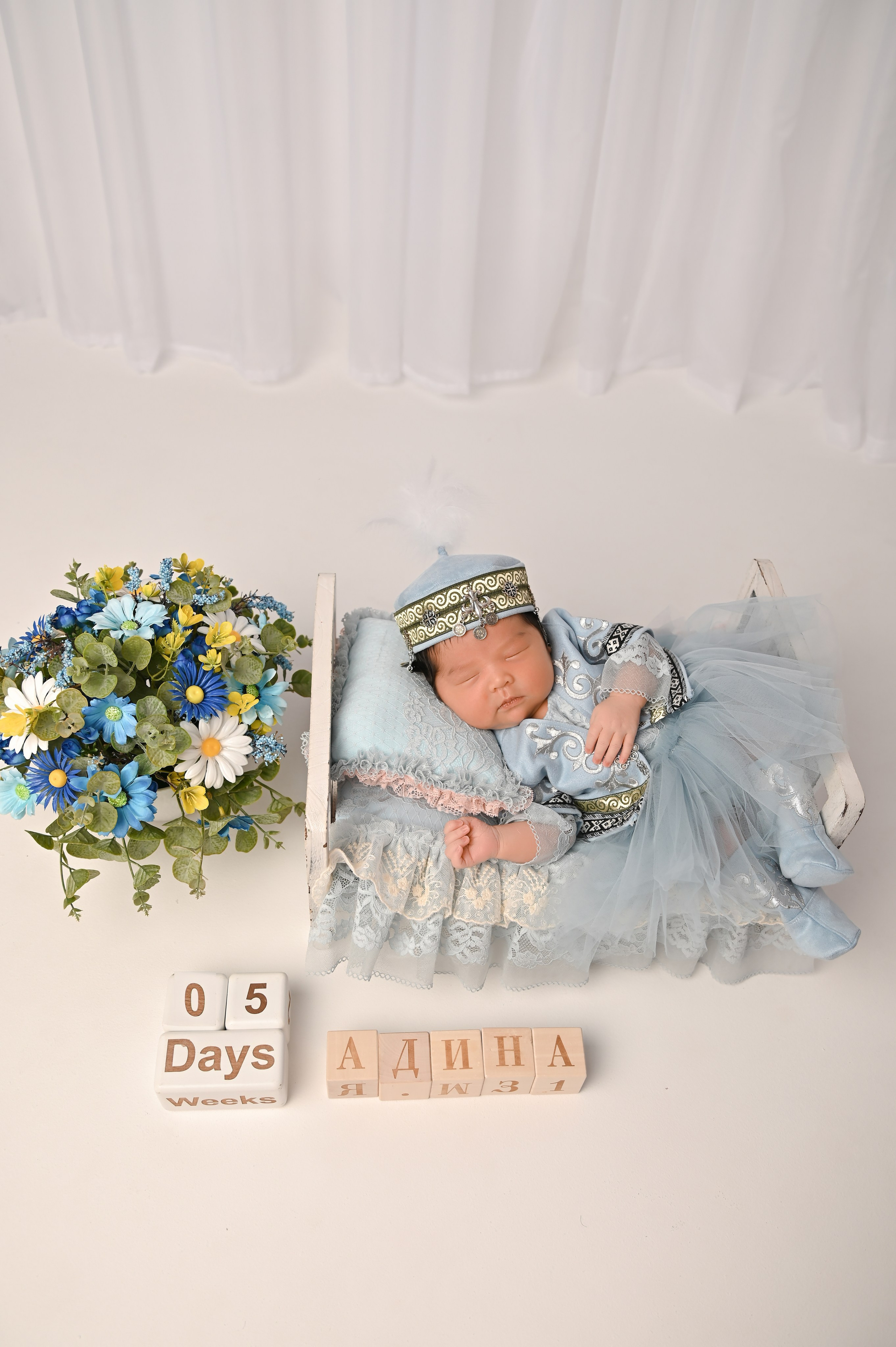 Фотосессия ньюборн для Адины. Фотограф Новорожденных и семейный Элла Огай г. Сатпаев