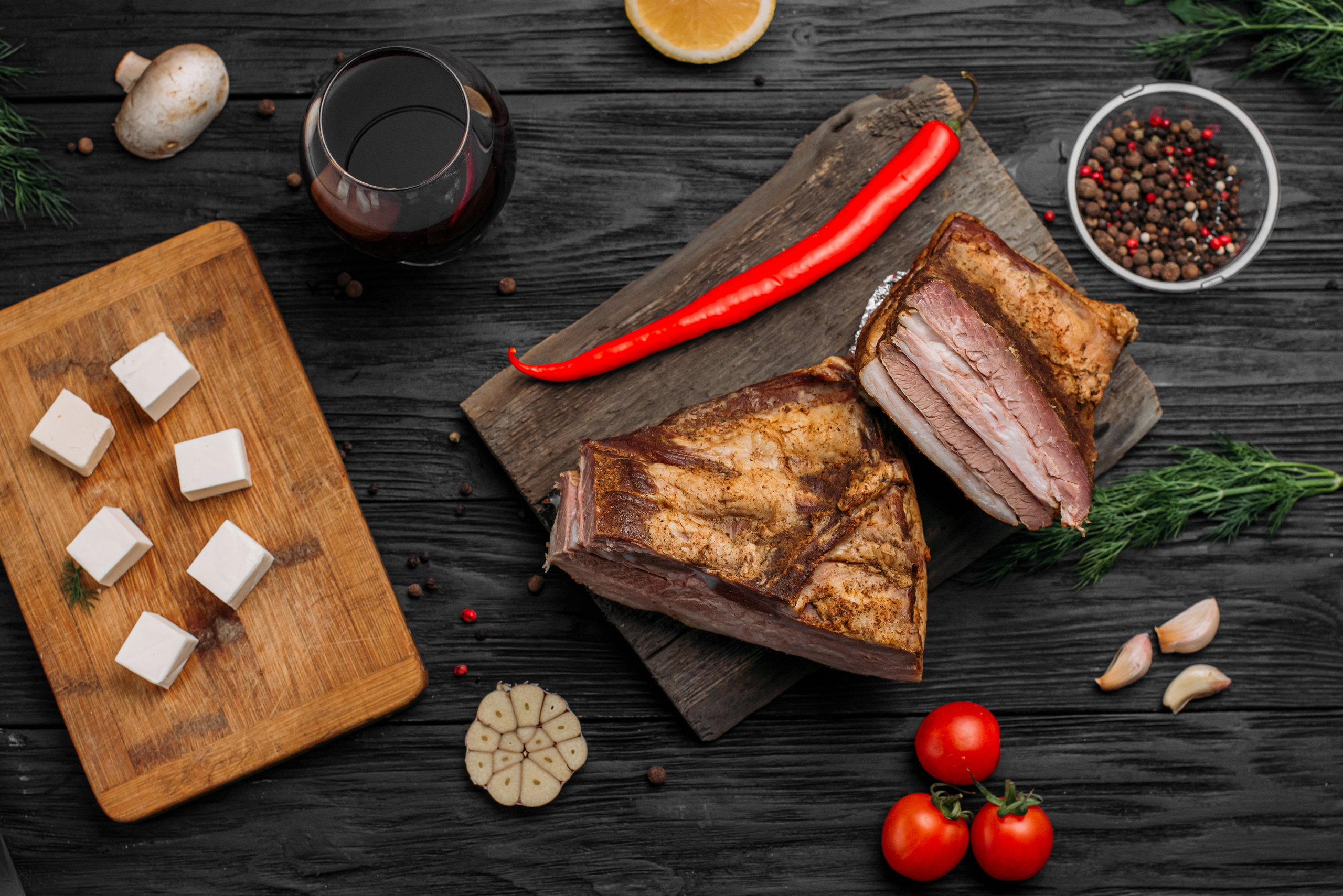 Фуд Съемка Варено-Копченого мяса домашнего производства. Фотограф|КРЫМ| Владимир Комок