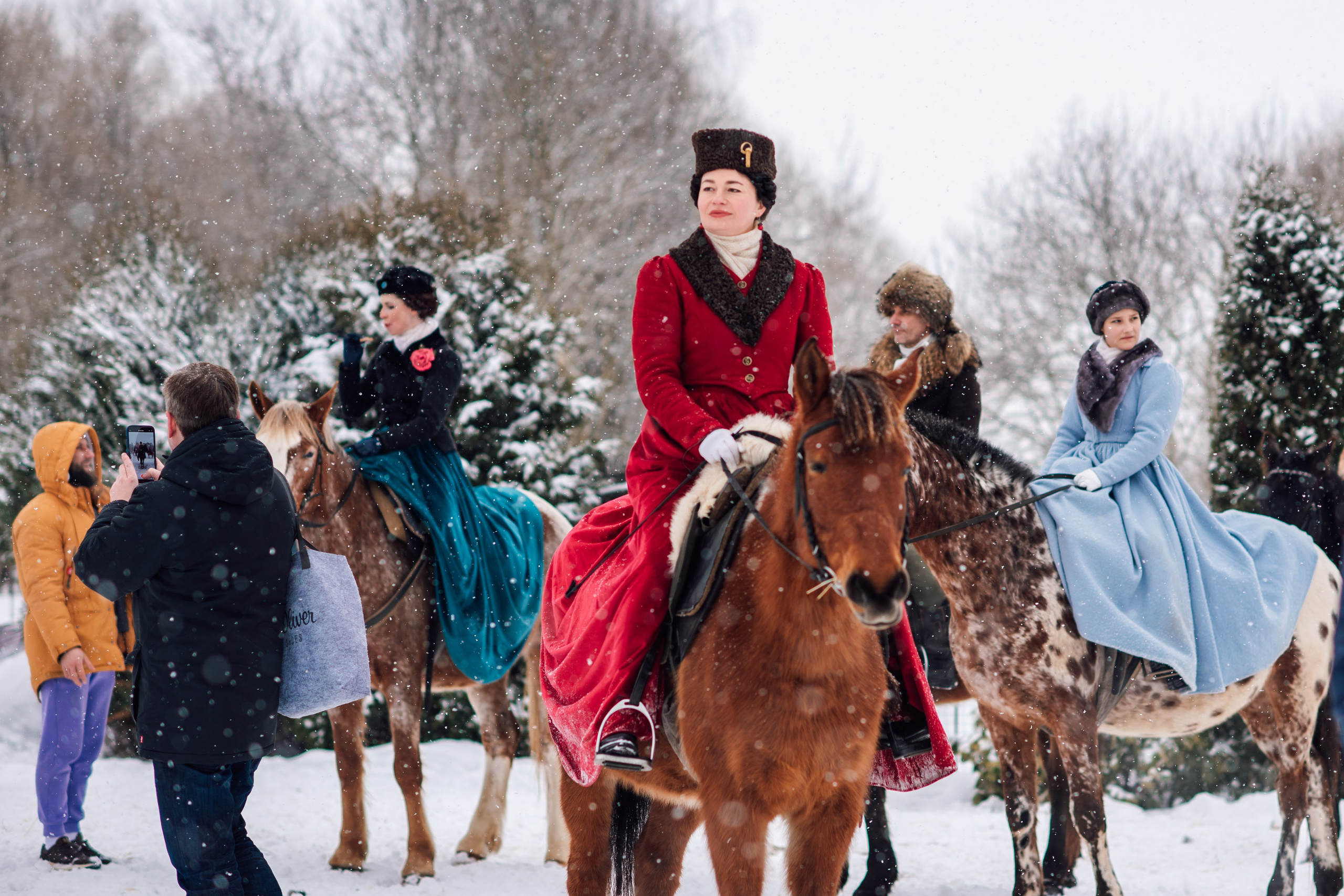 Зимняя парфорсная охота. Фотограф Диана Вальтер