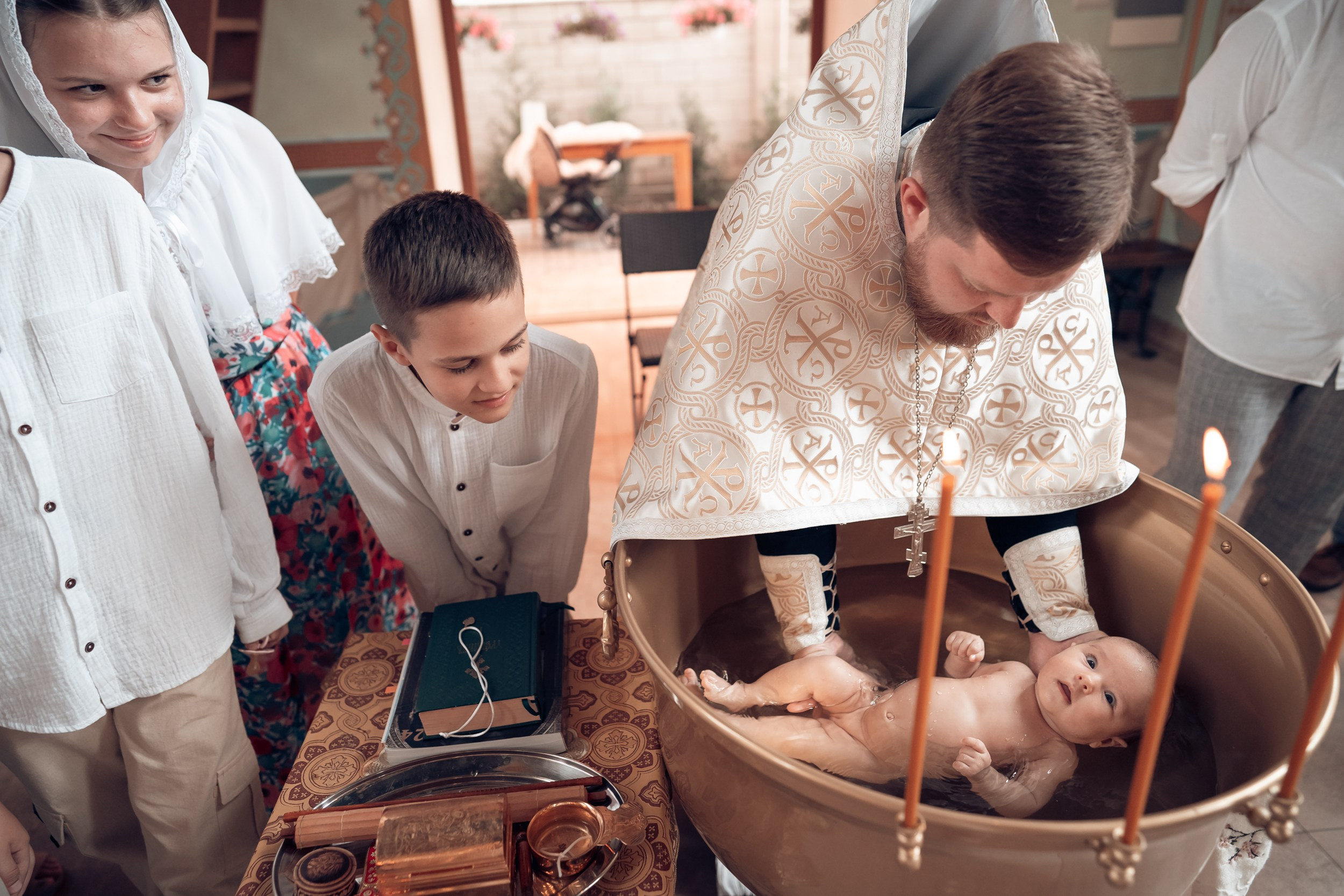 Крещение в храме св.Андрея Первозванного г. Севастополь. Церковный фотограф Севастополь