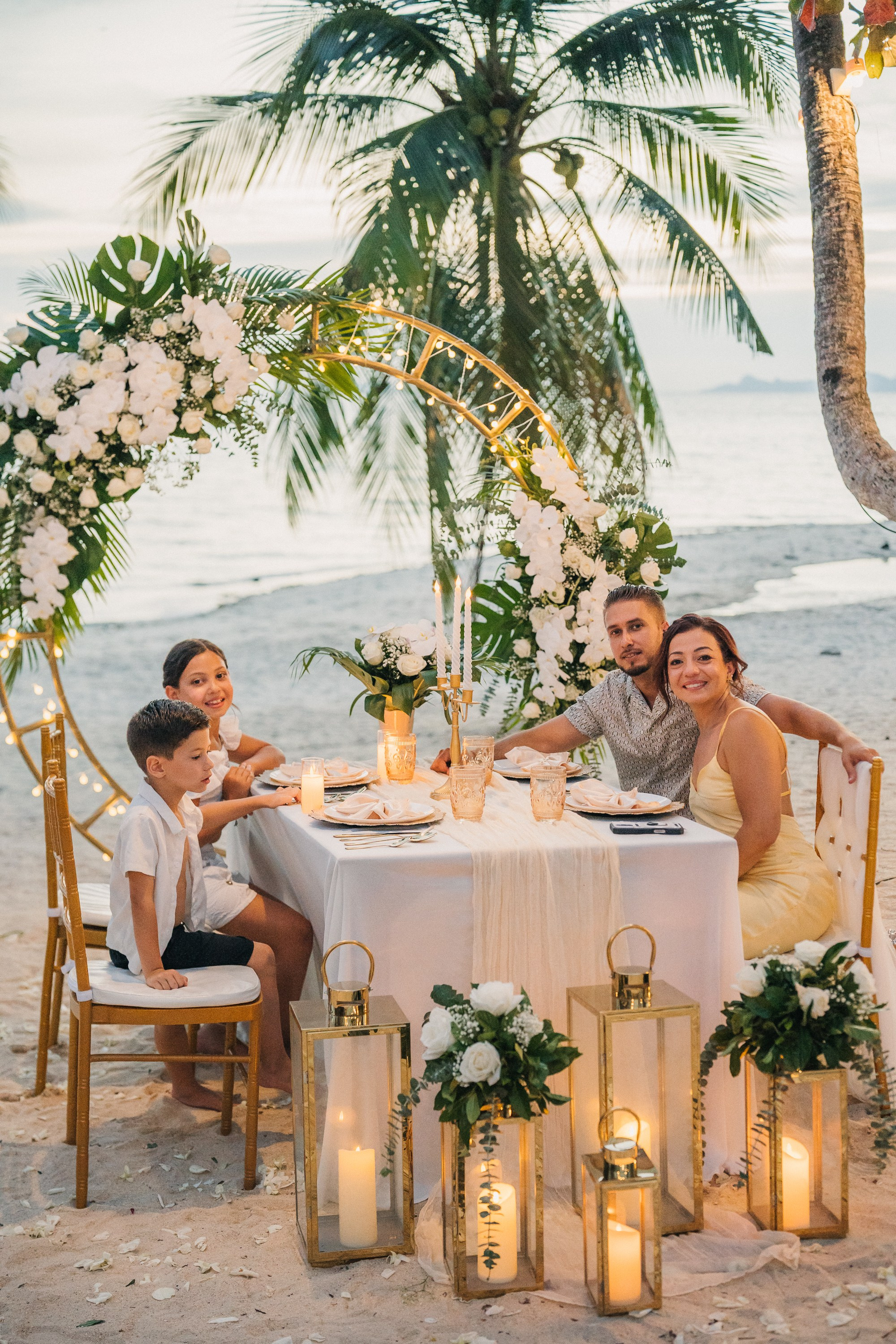 Just for 2 Beach Wedding with Kids in Koh Samui, Thailand