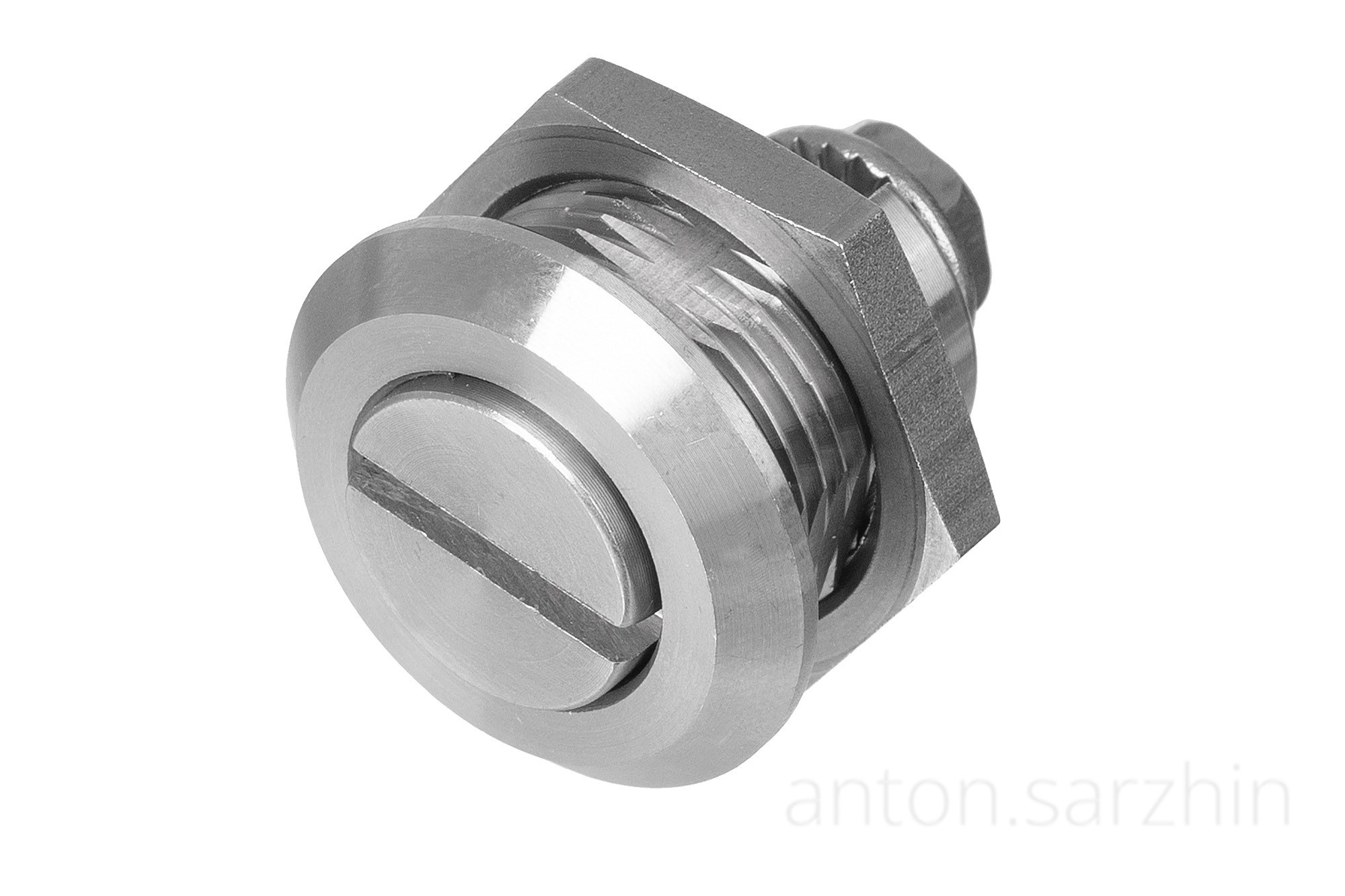 Предметная фотография крепежа для шкафа на белом фоне