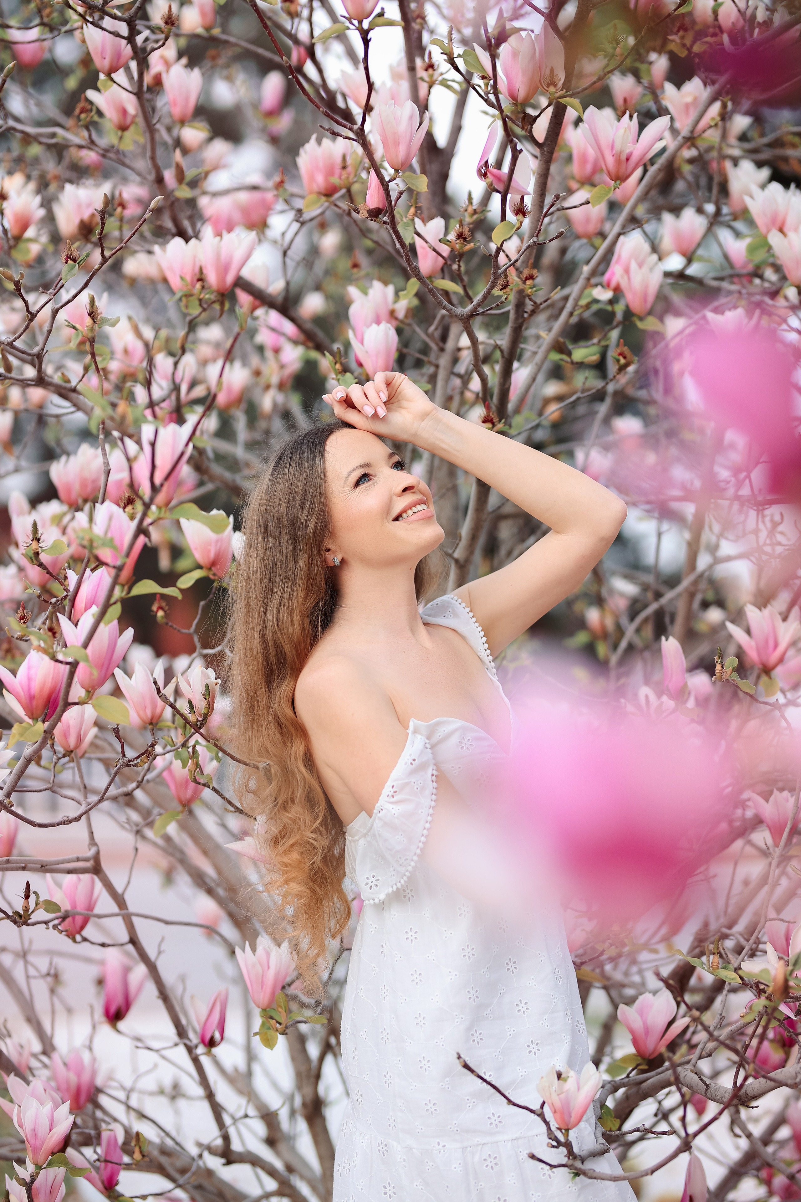 Photoshooting in magnolia