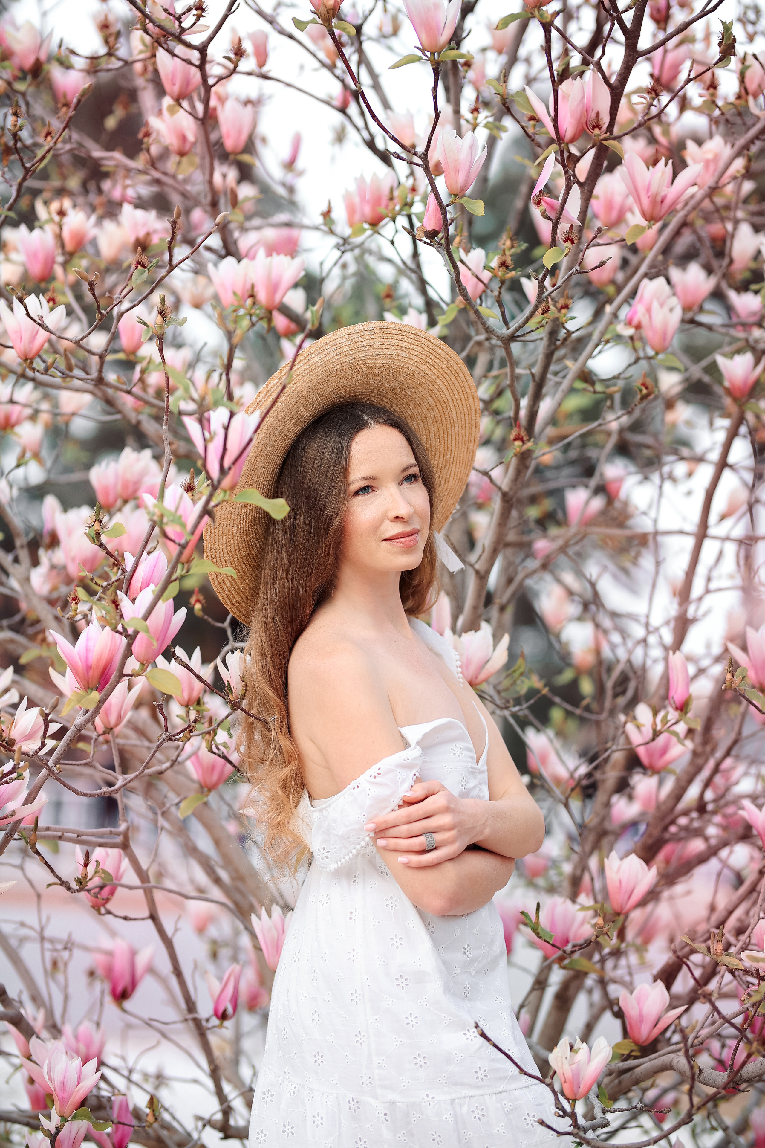 Photoshooting in magnolia