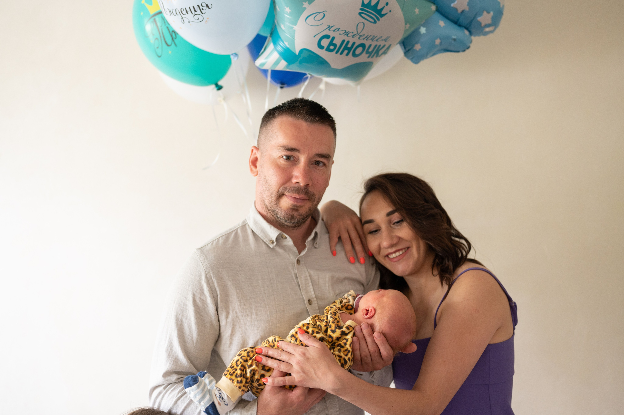 Встреча малыша дома. Фотограф новорожденных, семейный детский в Тюмени Татьяна Морозова