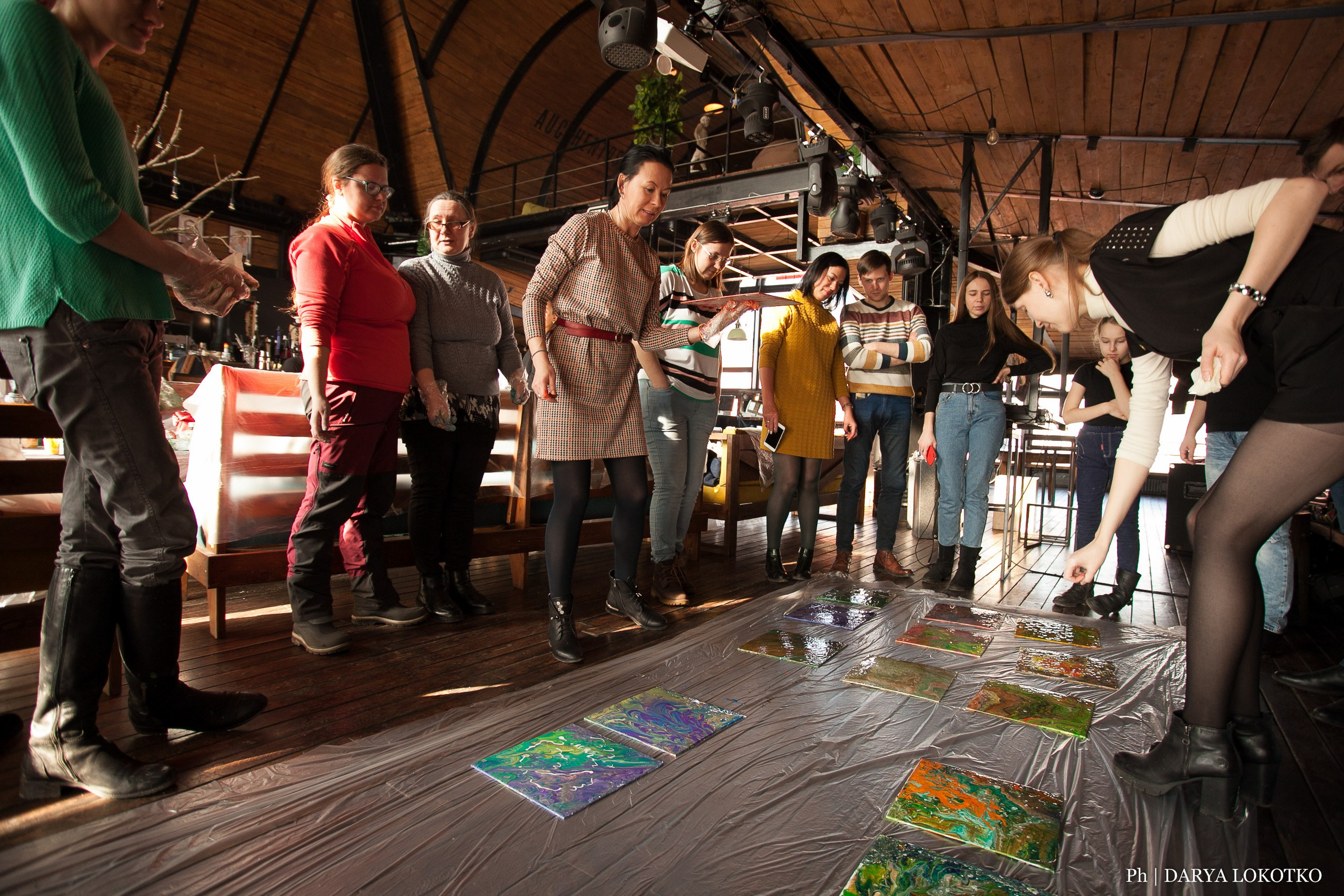 Мастер класс Fluid Art. Фотограф Дарья Локотко в Красноярске