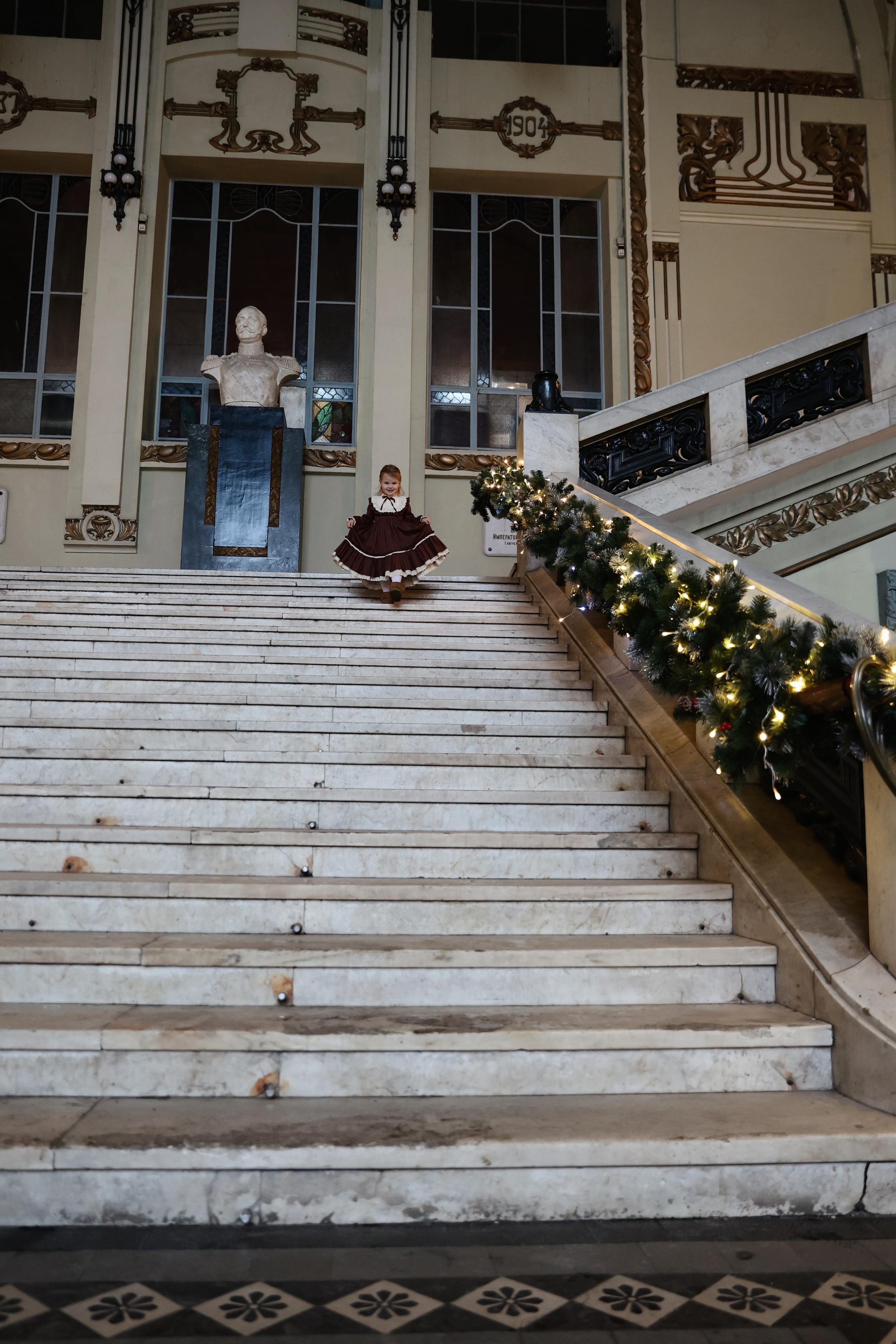 Ретро съемка на Витебском вокзале. Фотограф — Татьяна Кириллова, г. Санкт-Петербург