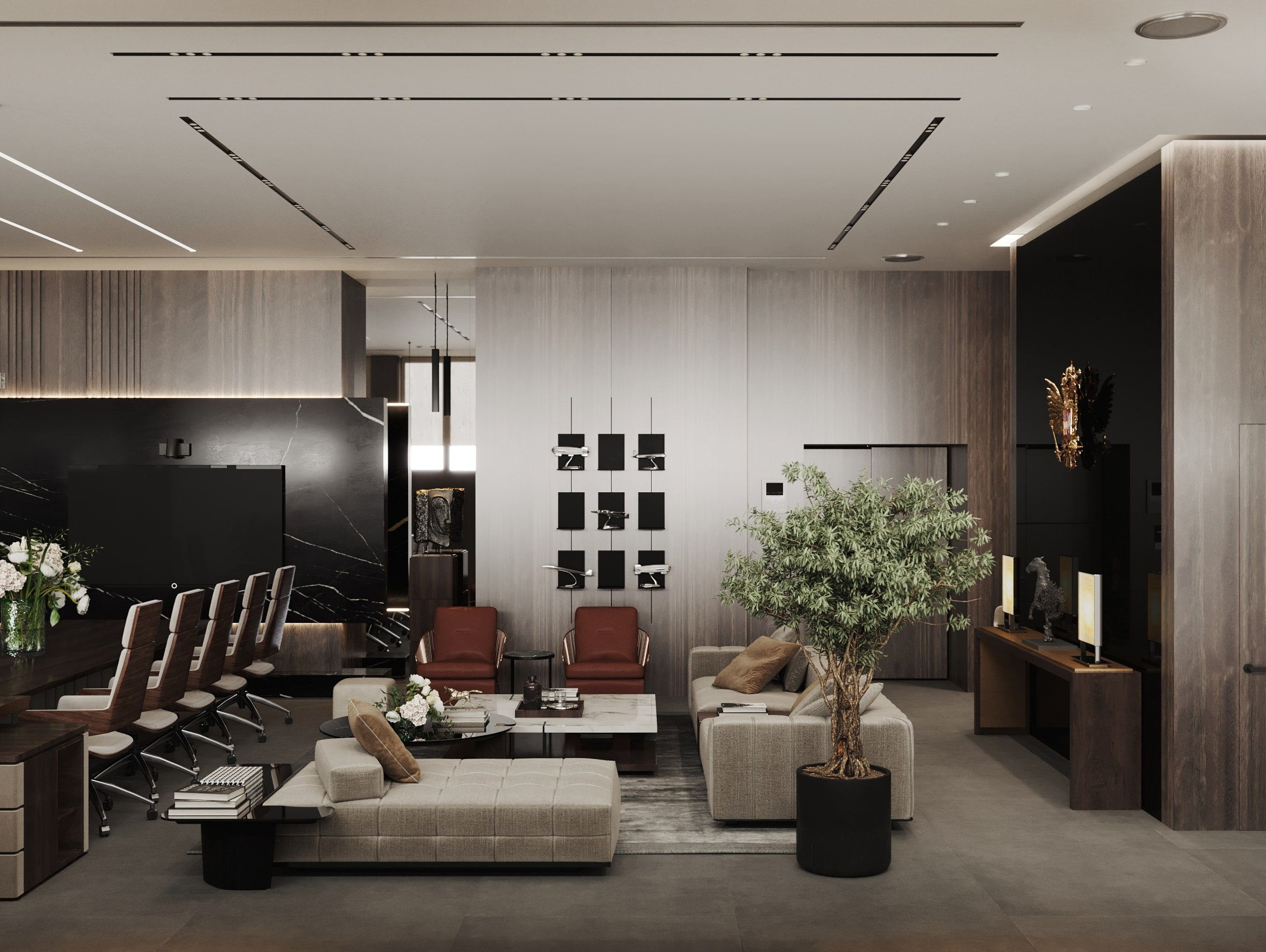 VIP Конференц-зал2. Интерьерный 3Д Визуализатор Маргарита Оберемко