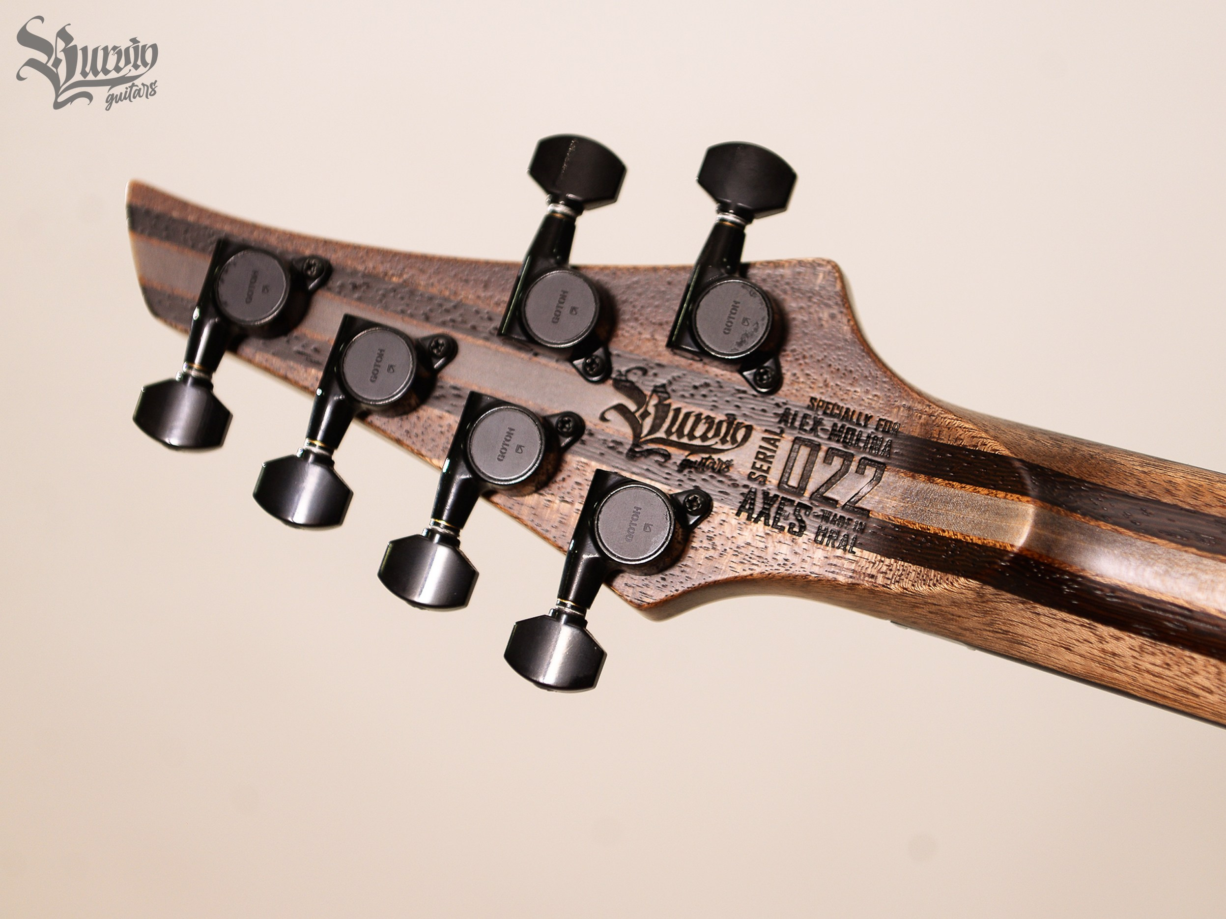 022 AXES. Master of making guitars and basses to order