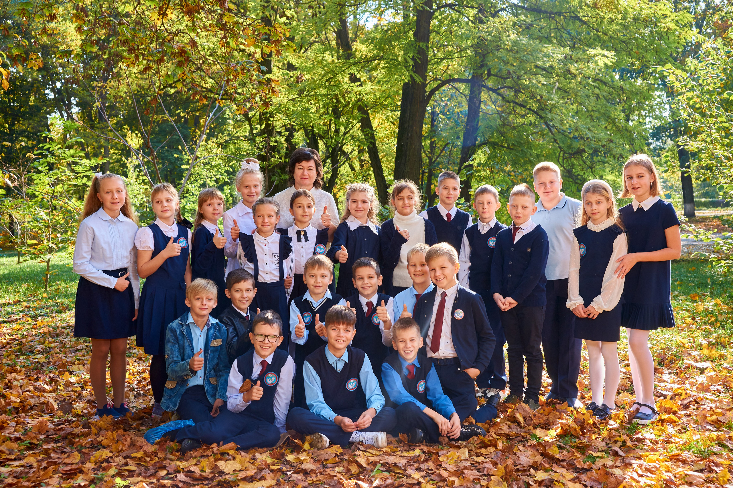 Съёмка в парке осенью. 4 класс. Childrenfoto.ru