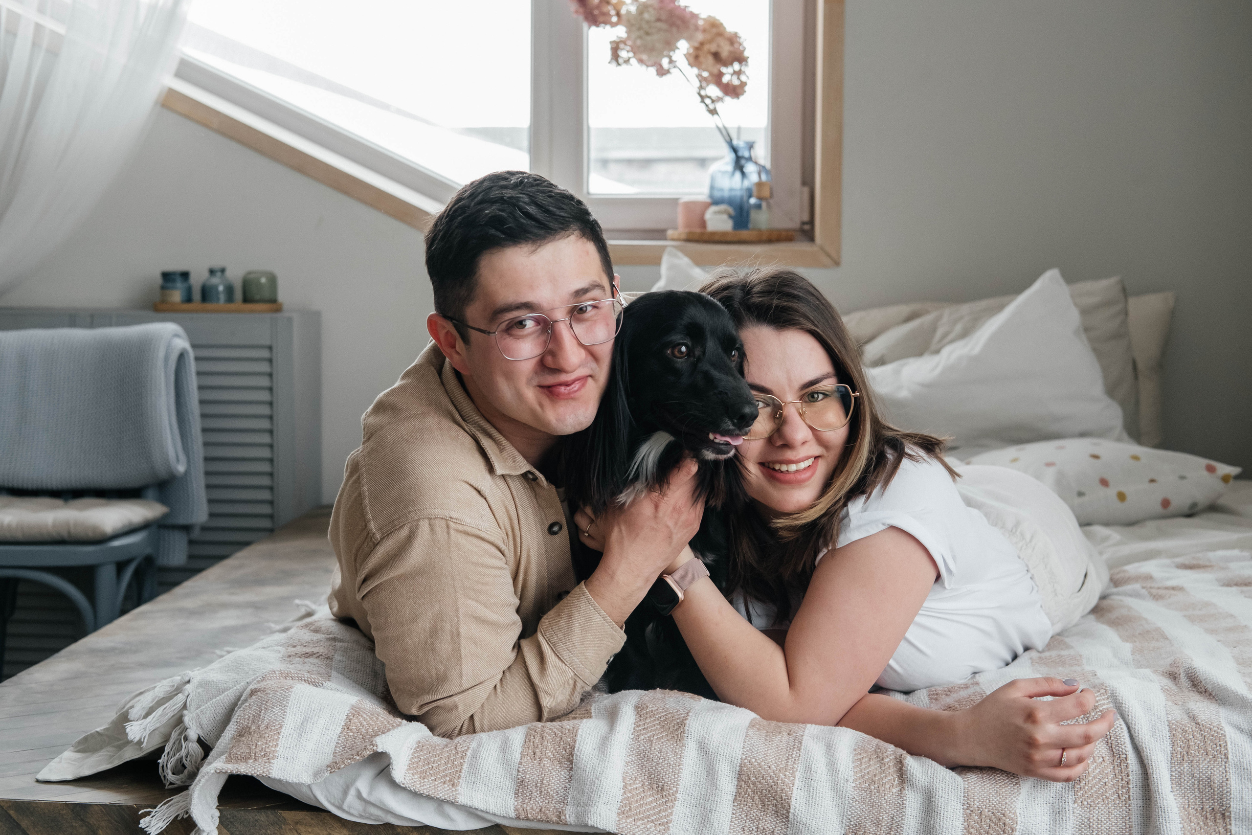 Даша, Рома и Чарли. Фотограф Троицк Челябинская область Анастасия Штаер