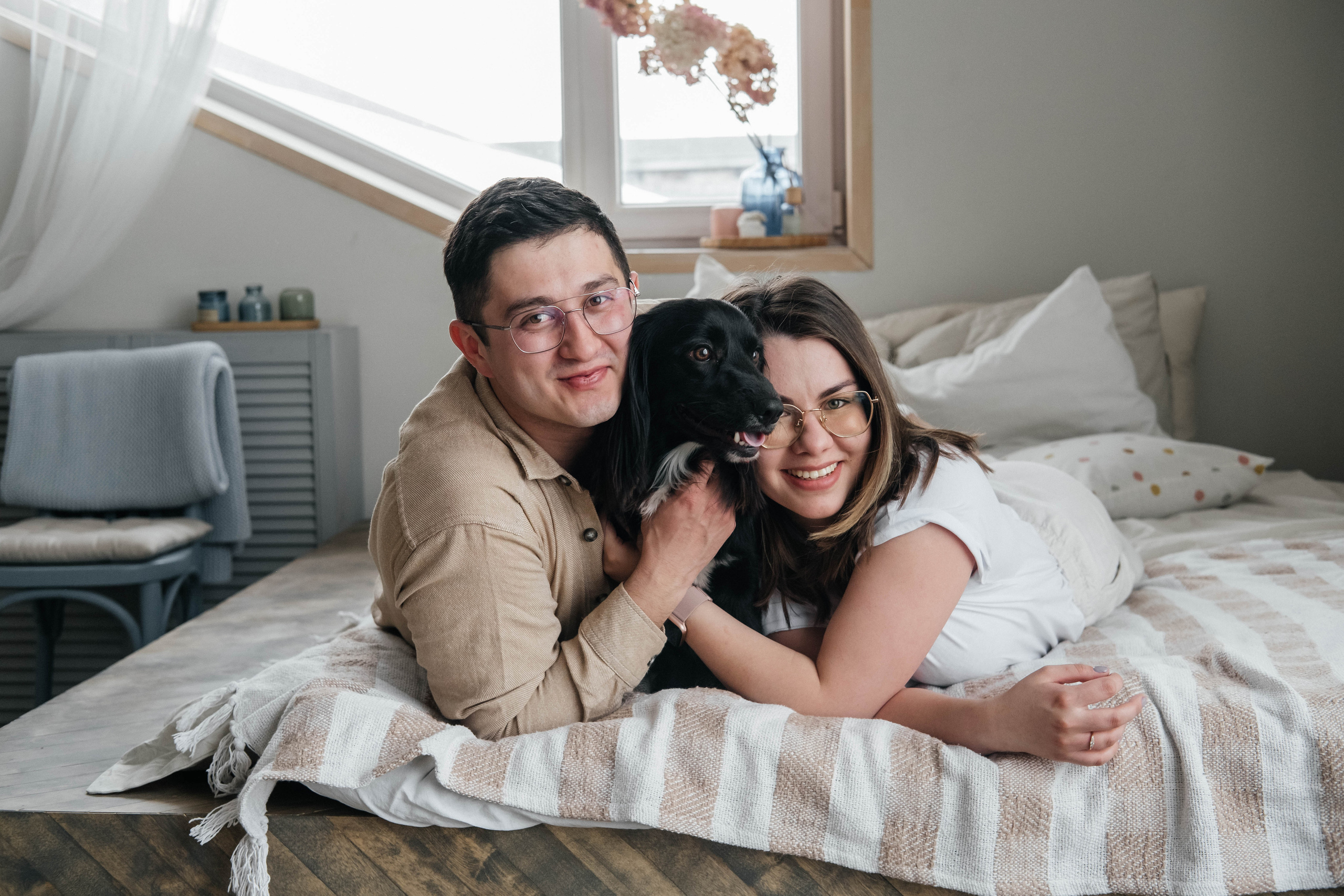 Даша, Рома и Чарли. Фотограф Троицк Челябинская область Анастасия Штаер