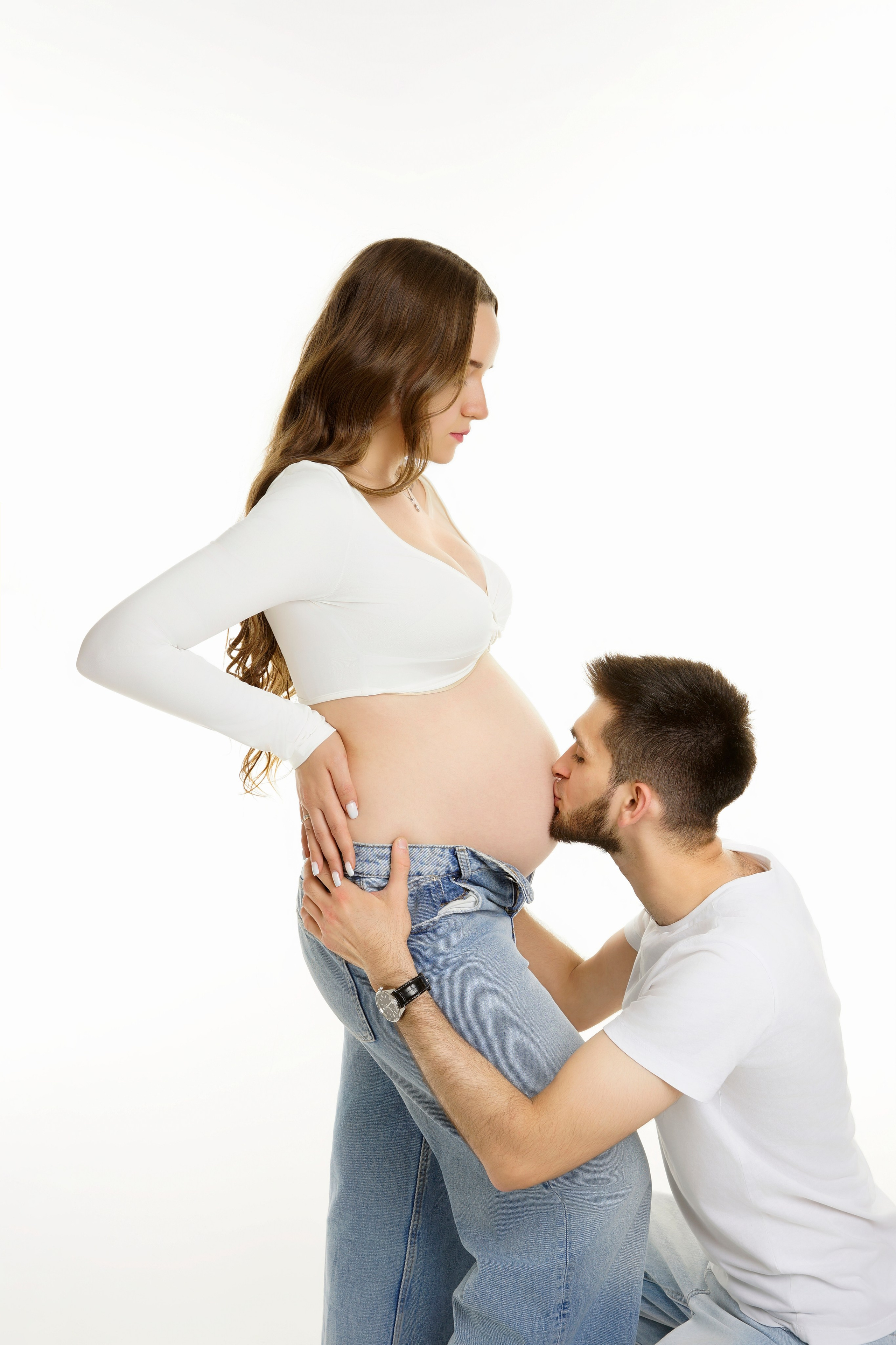 Съёмка беременности в моей фотостудии «НЕБО». Женский фотограф в Химках Алёна Ленёва