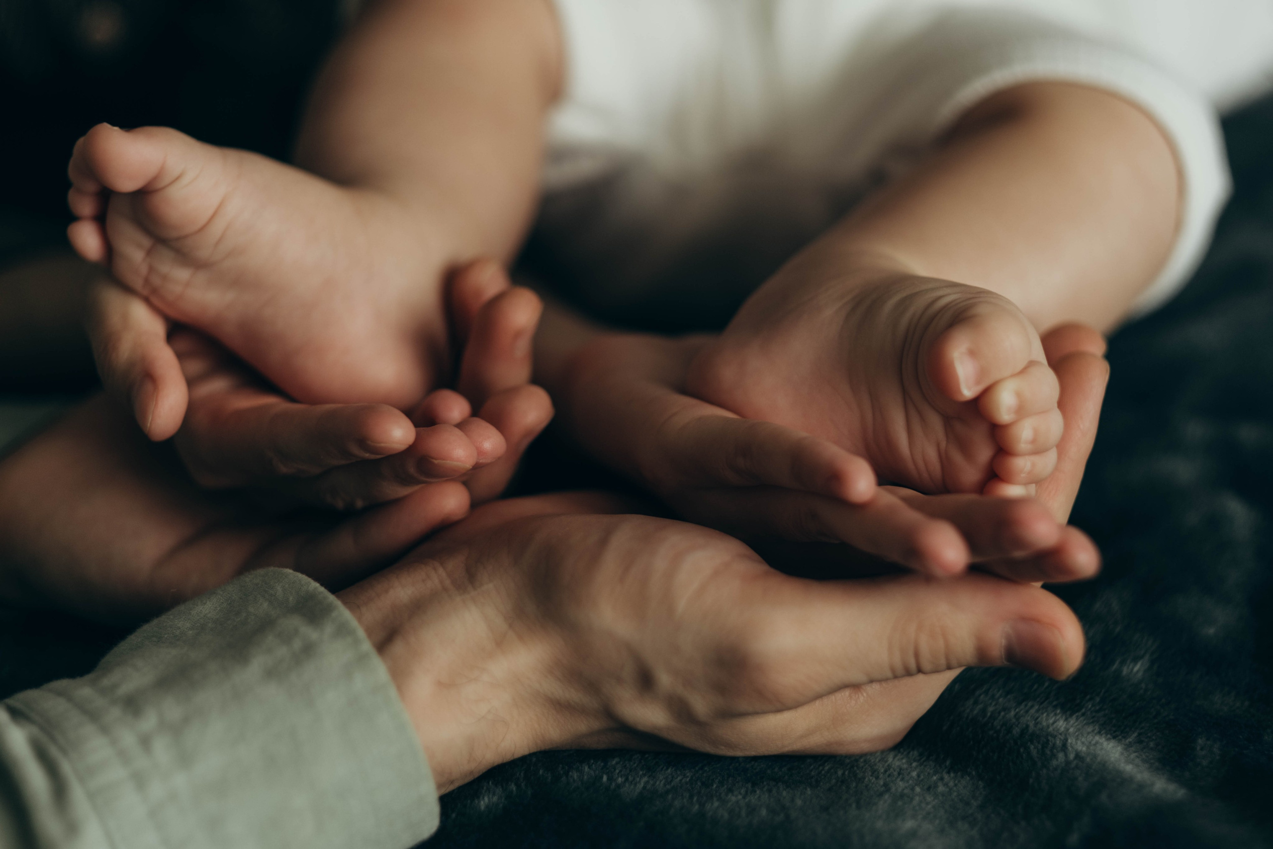 Малышка Эми с мамой и папой. Фотограф Евгения Войко Тюмень