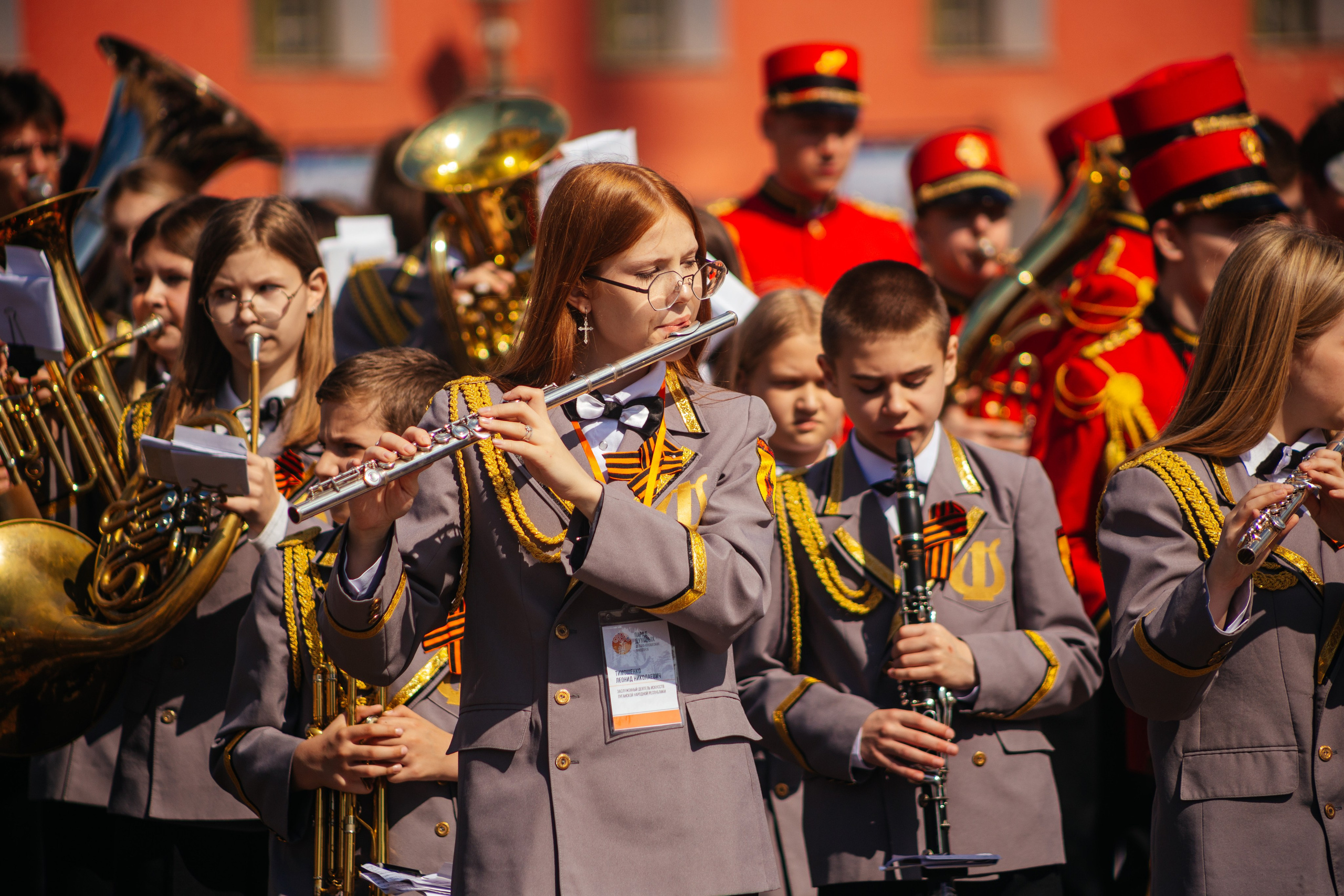 Парад детских духовых оркестров. Семейный фотограф Любовь Саркеева