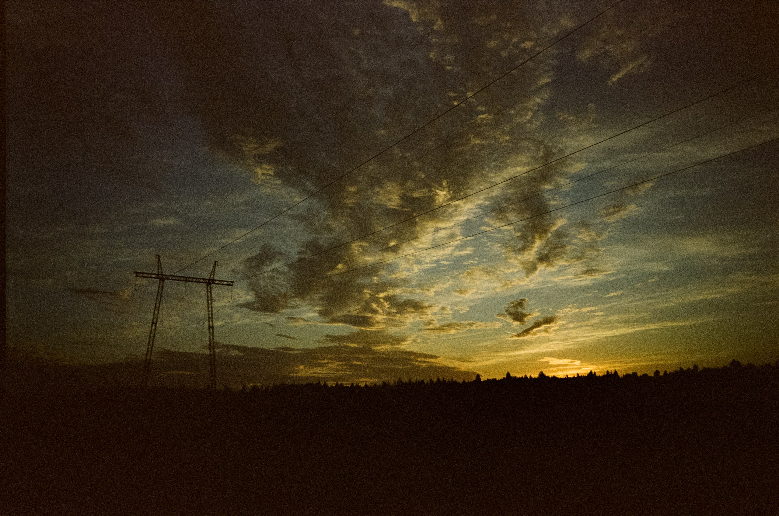 Ricoh MF-1 / Fujifilm X-tra 400 (просрочка) / Закат в Котово