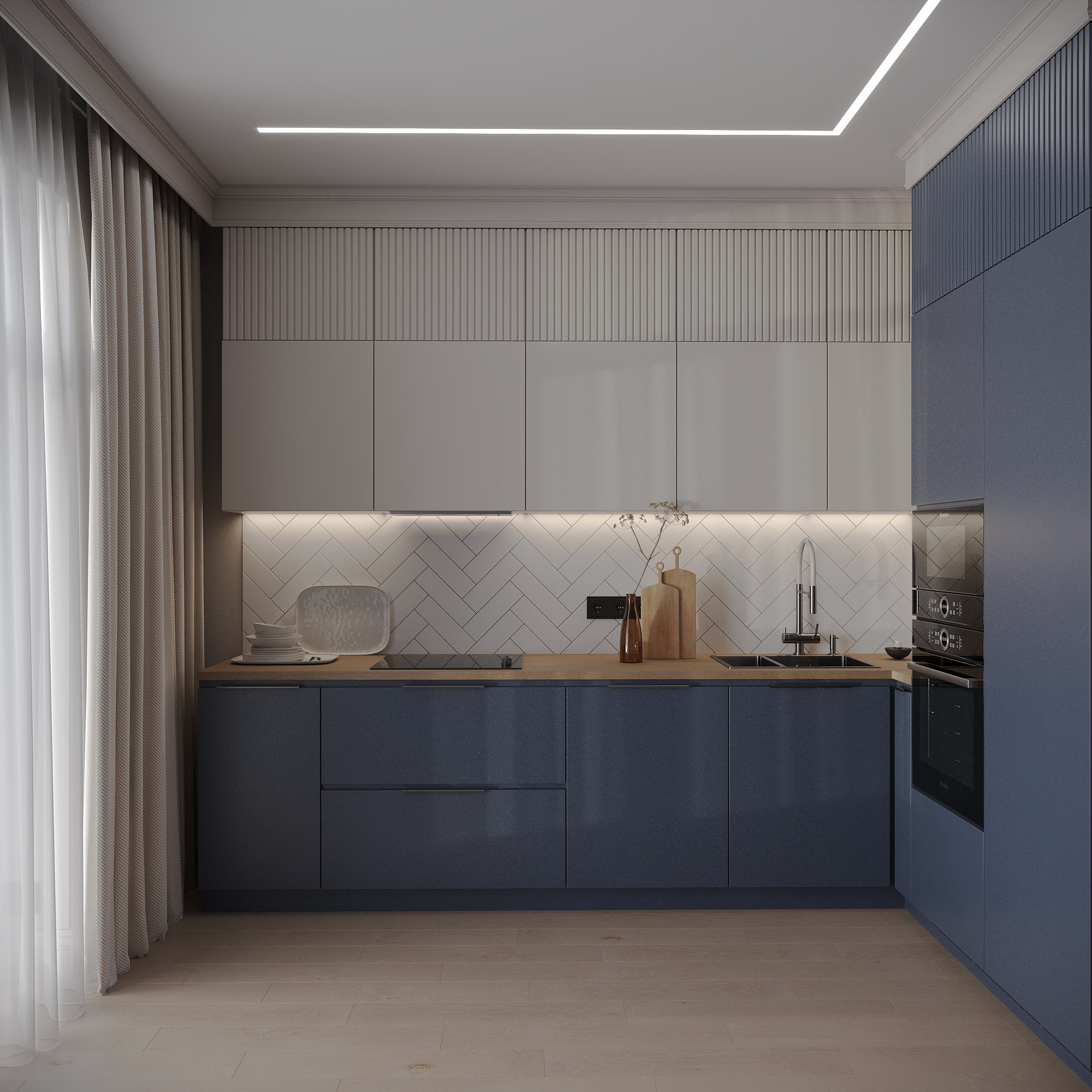 ЖК Город L-Town 50 м². БК студия дизайна интерьера