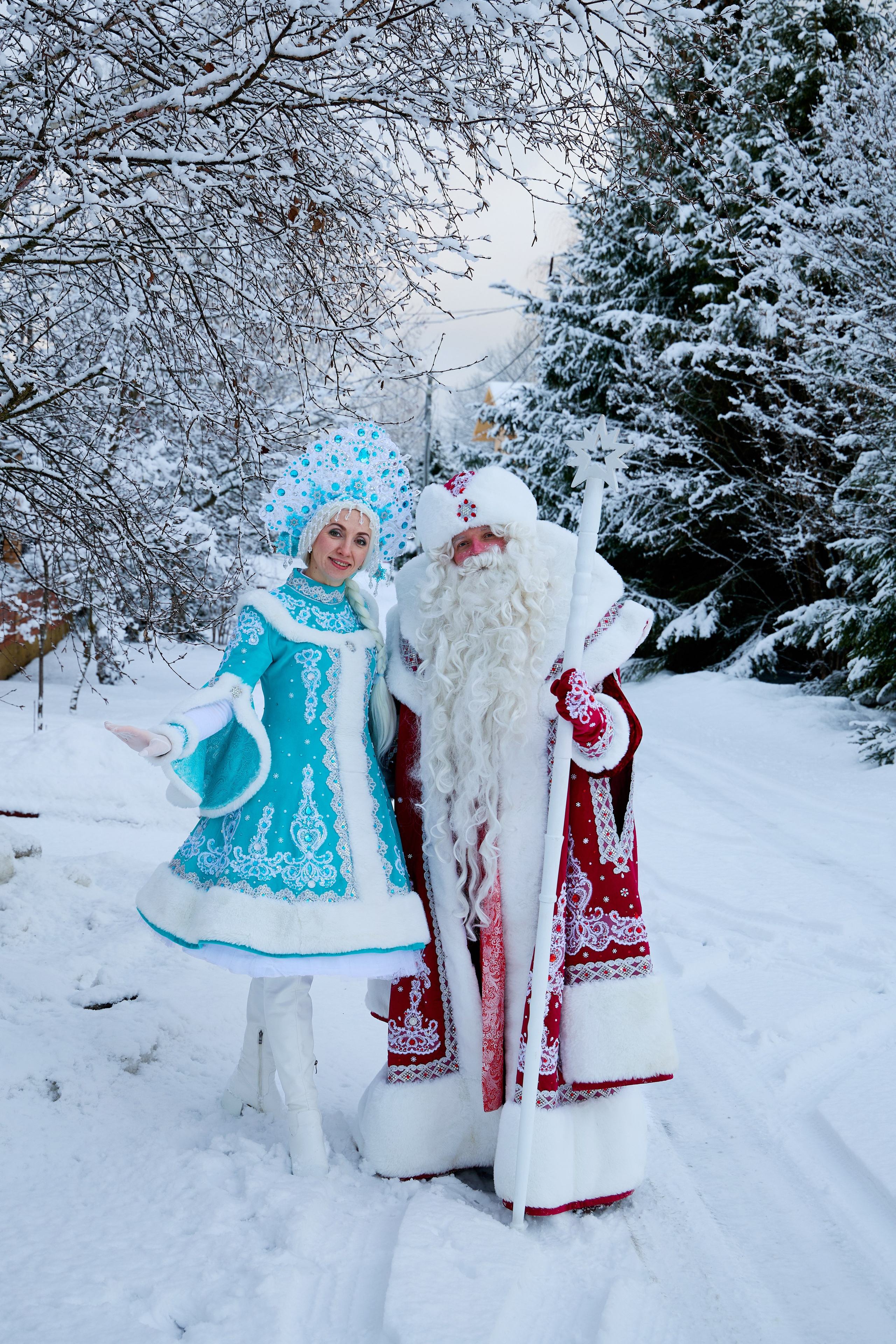Дед Мороз и Снегурочка. Свадебный фотограф Москва и Московская область Борисов Сергей