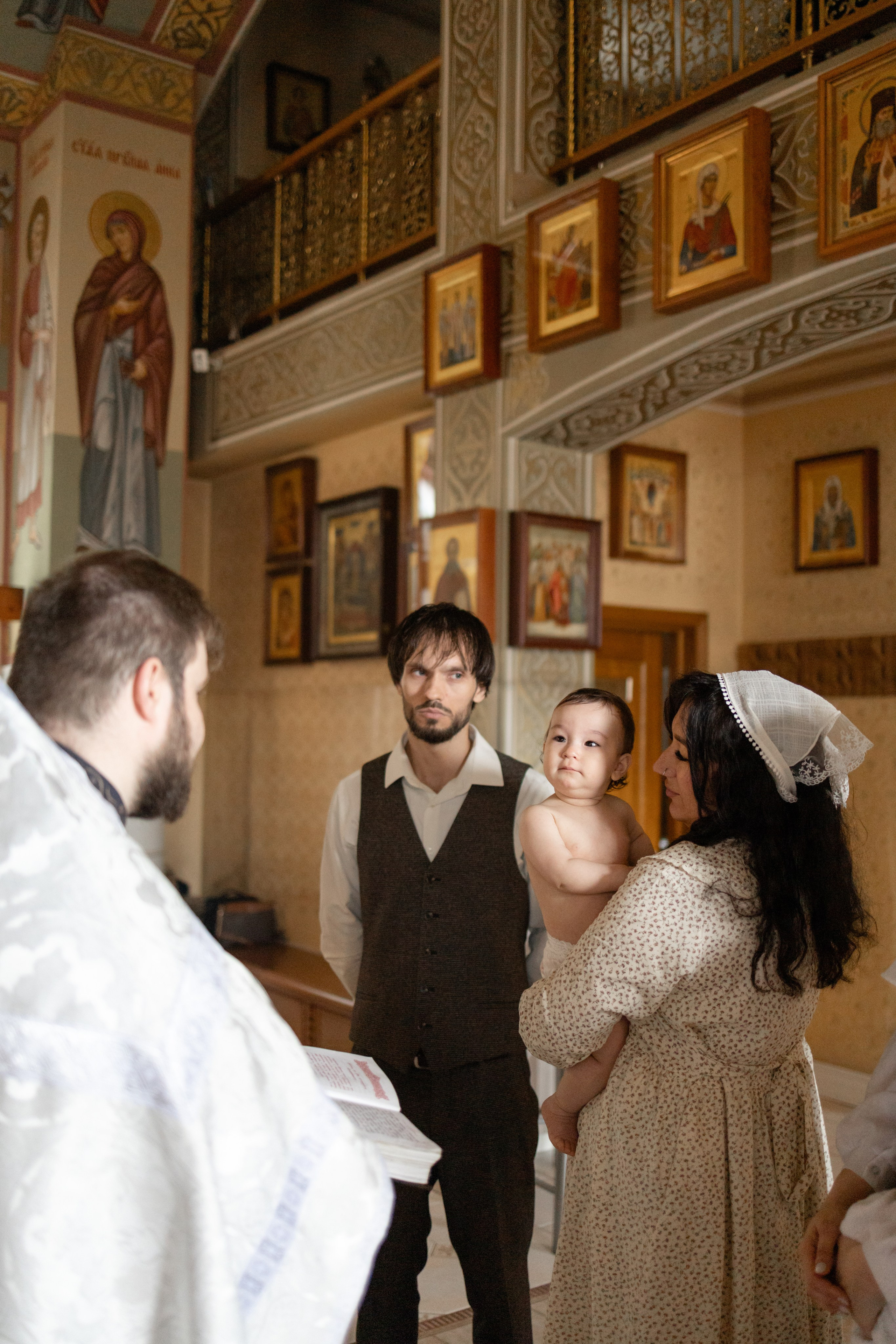 Таинство Крещения Мишель. Фотограф новорождённых Newborn Москва