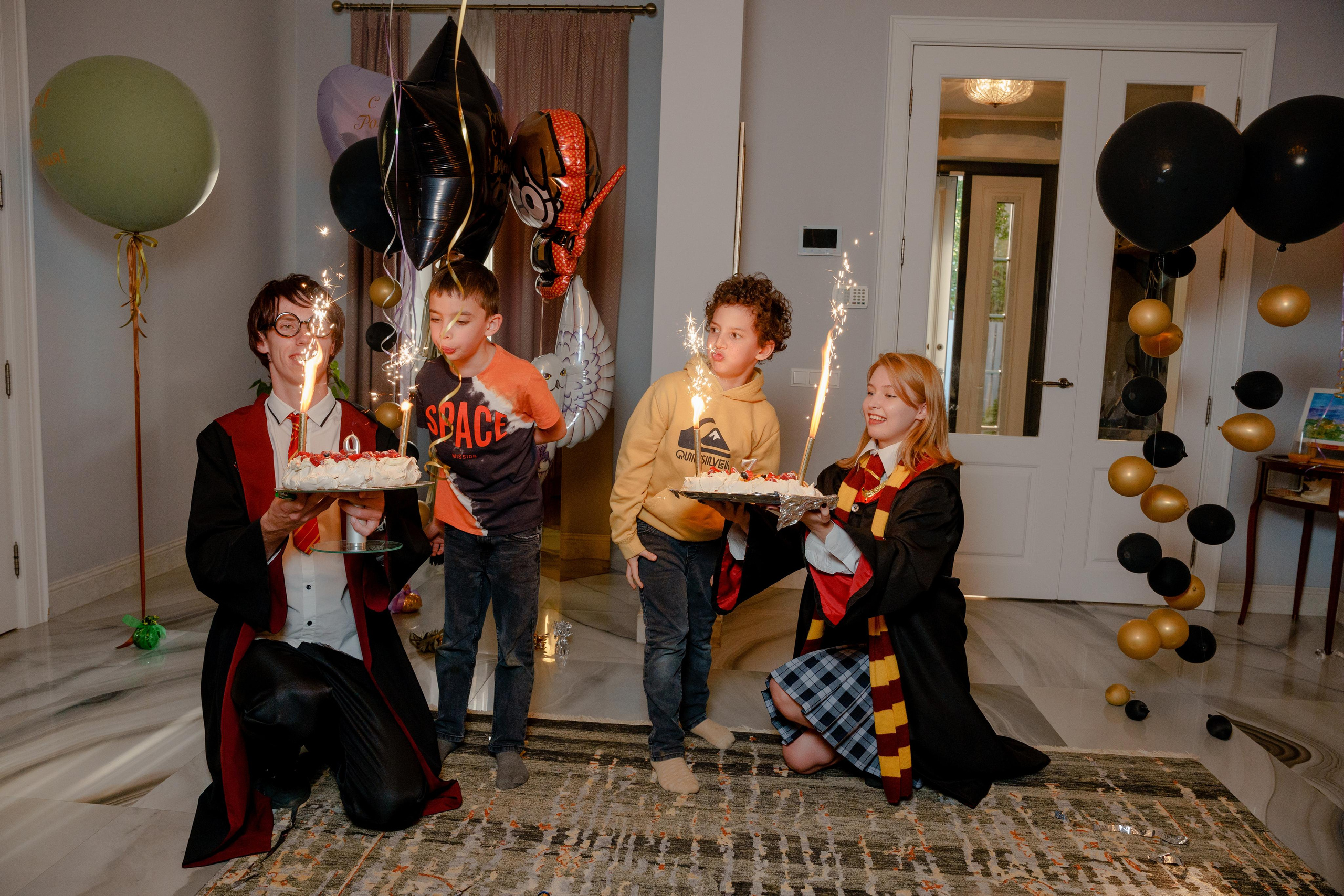 Детский рождения в загородном доме. Репортажный фотограф Москва Сергей Дружинин