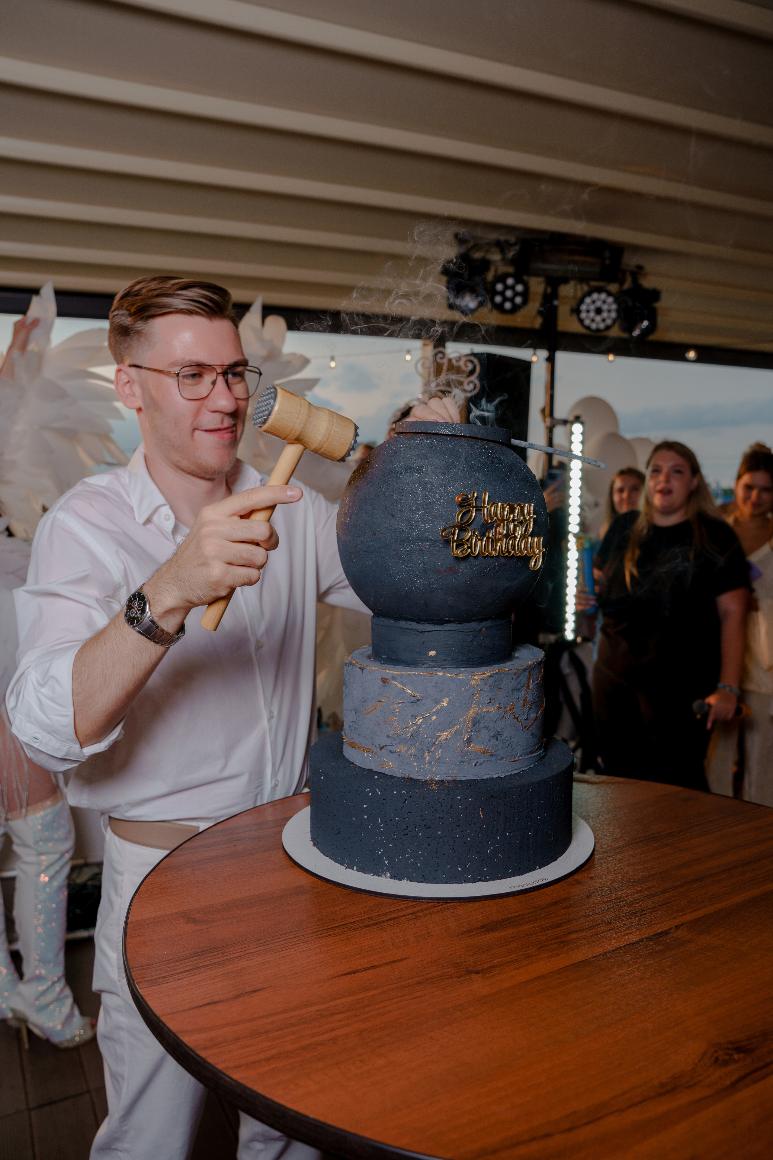 День рождения на крыше. Репортажный фотограф Москва Сергей Дружинин