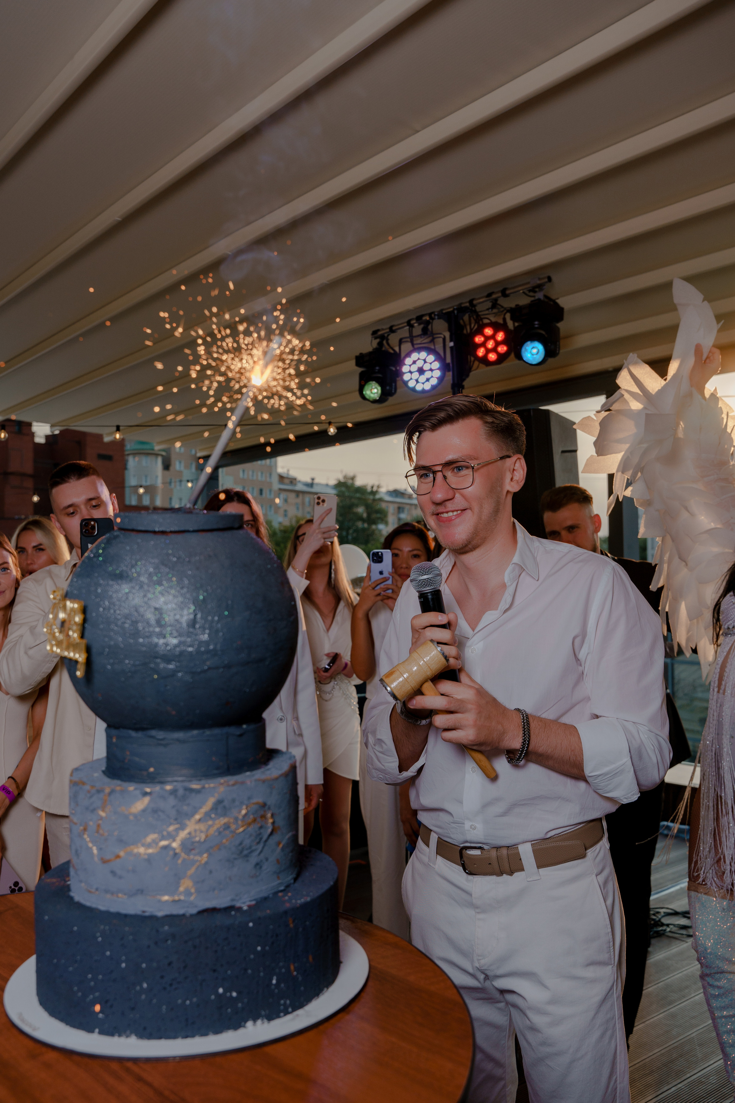 День рождения на крыше. Репортажный фотограф Москва Сергей Дружинин