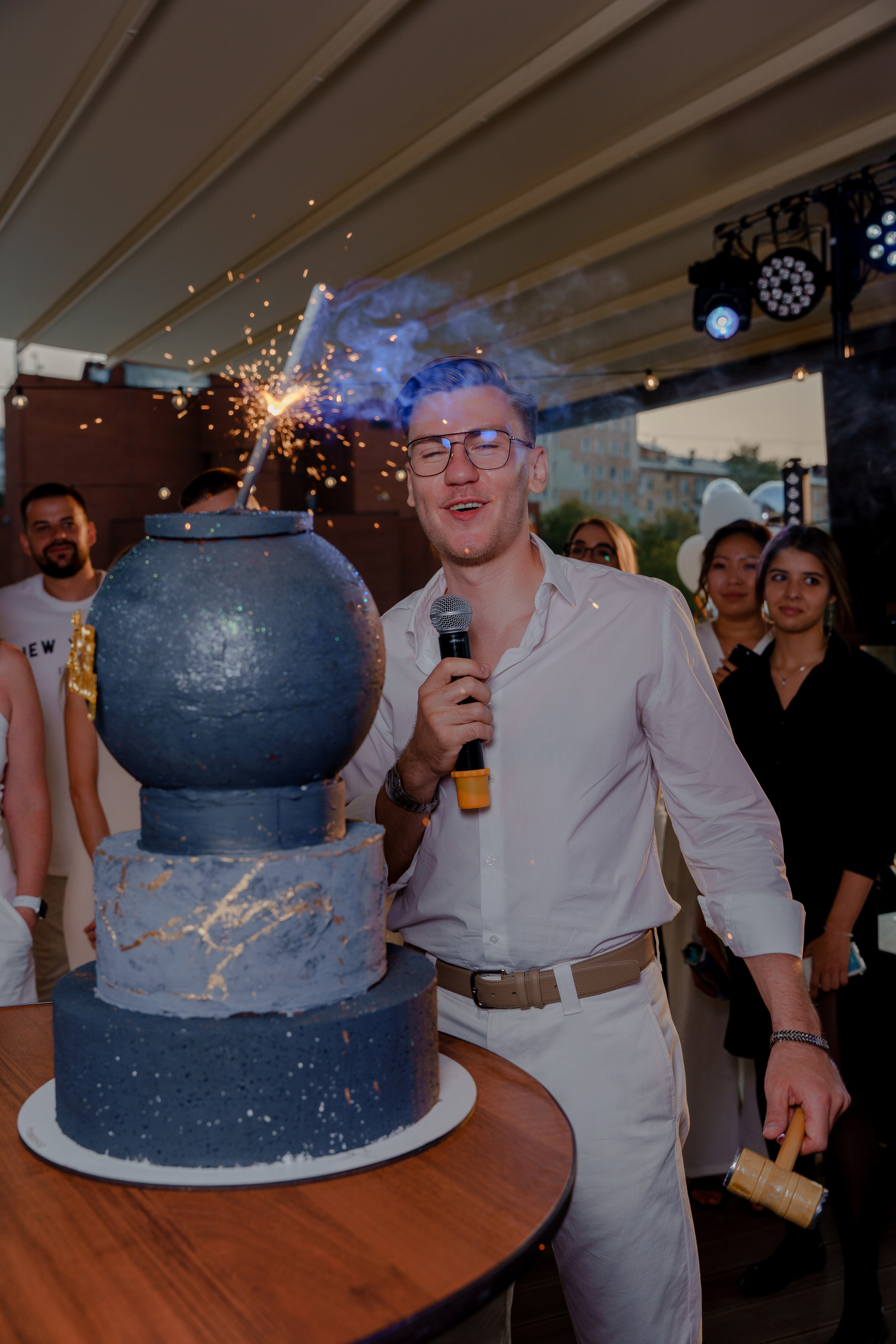 День рождения на крыше. Репортажный фотограф Москва Сергей Дружинин