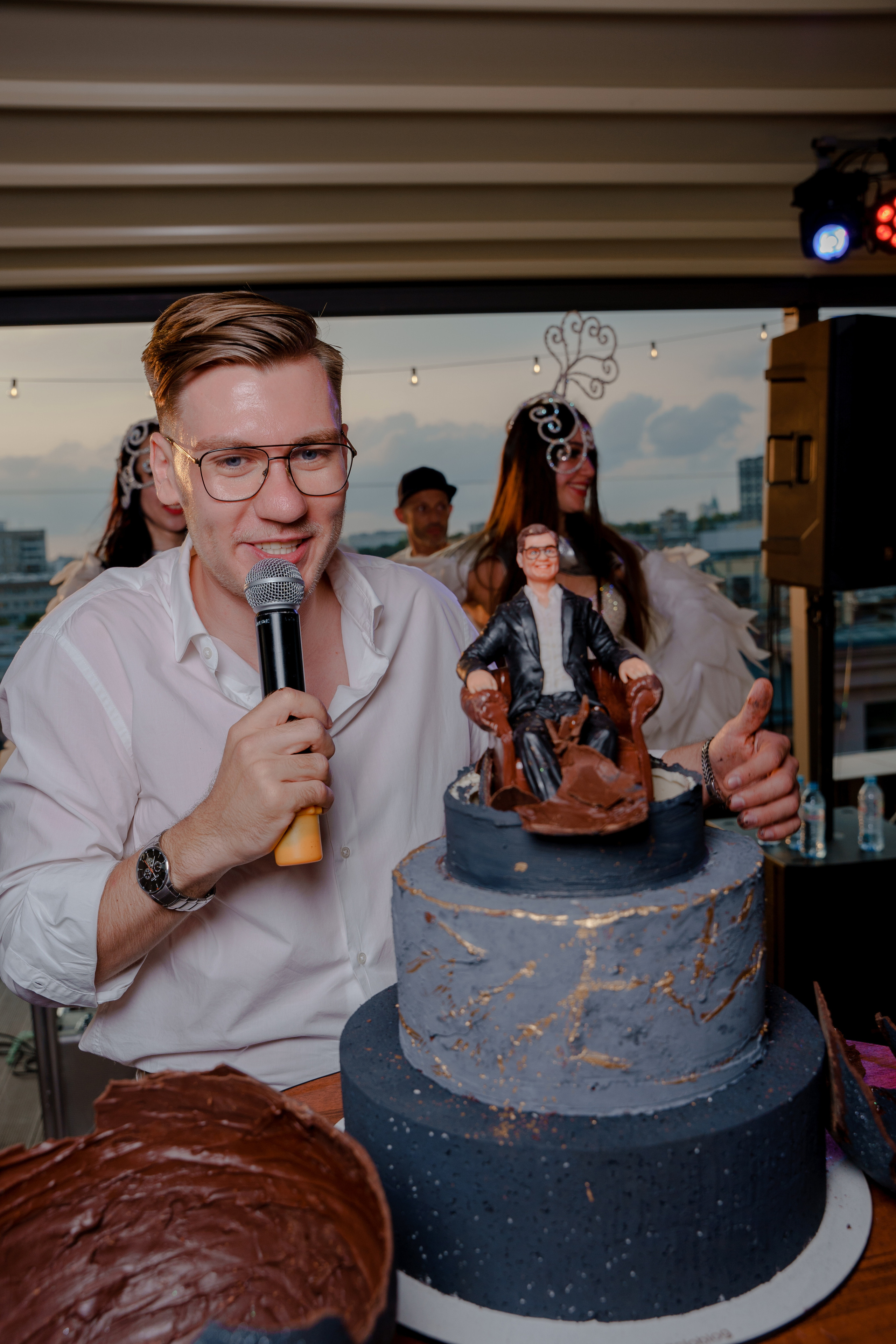 День рождения на крыше. Репортажный фотограф Москва Сергей Дружинин