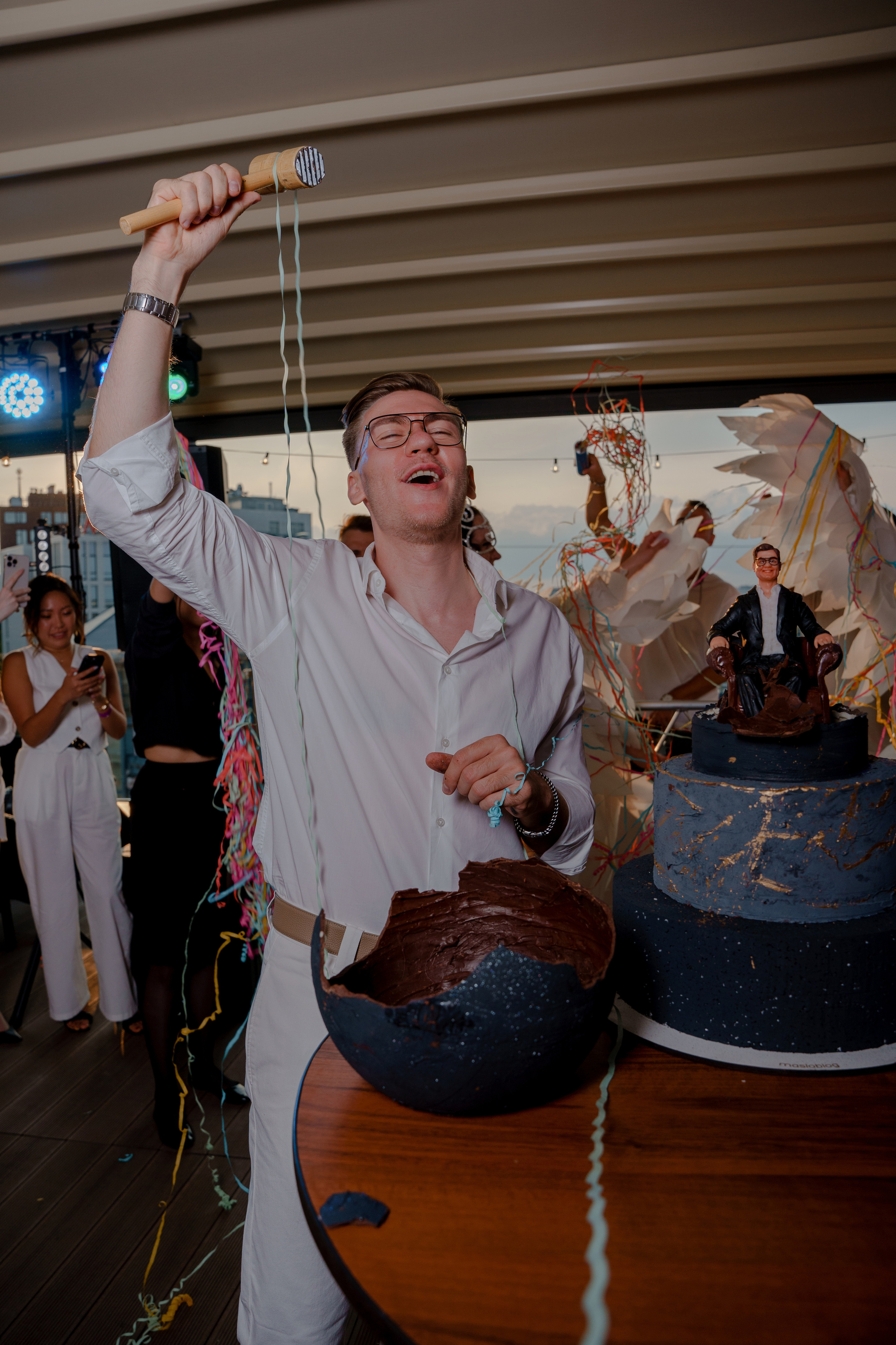 День рождения на крыше. Репортажный фотограф Москва Сергей Дружинин