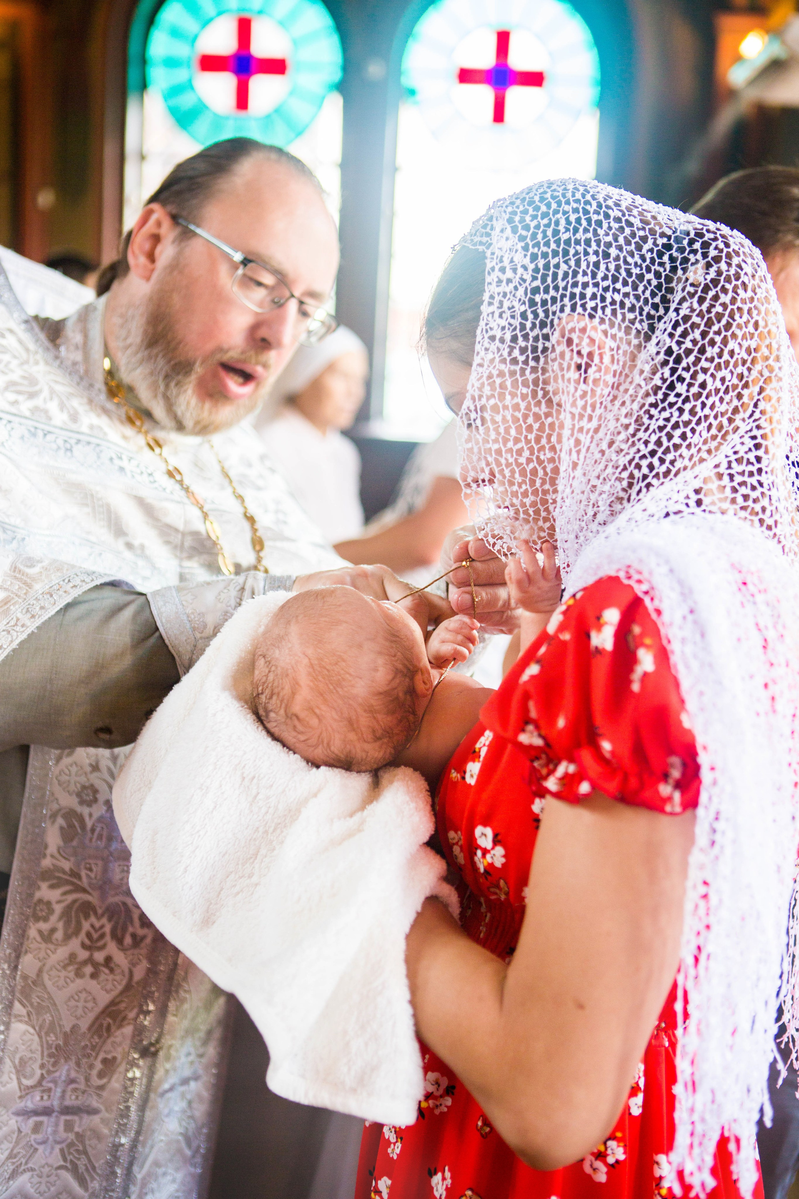 Крещение Надежды. Свято-Троицкий собор. Свадебный семейный и детский фотограф в Краснодаре Карина Федоровская