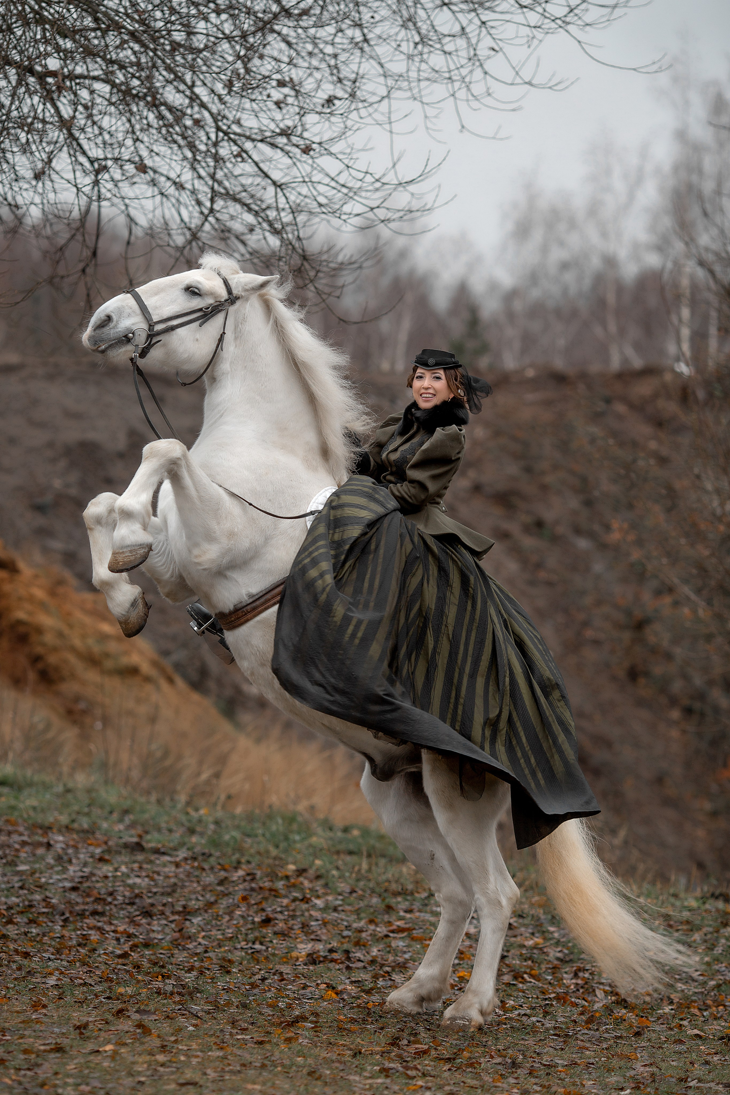Оксана и Михаил. Фотосессия с лошадьми в Нижнем Новгороде