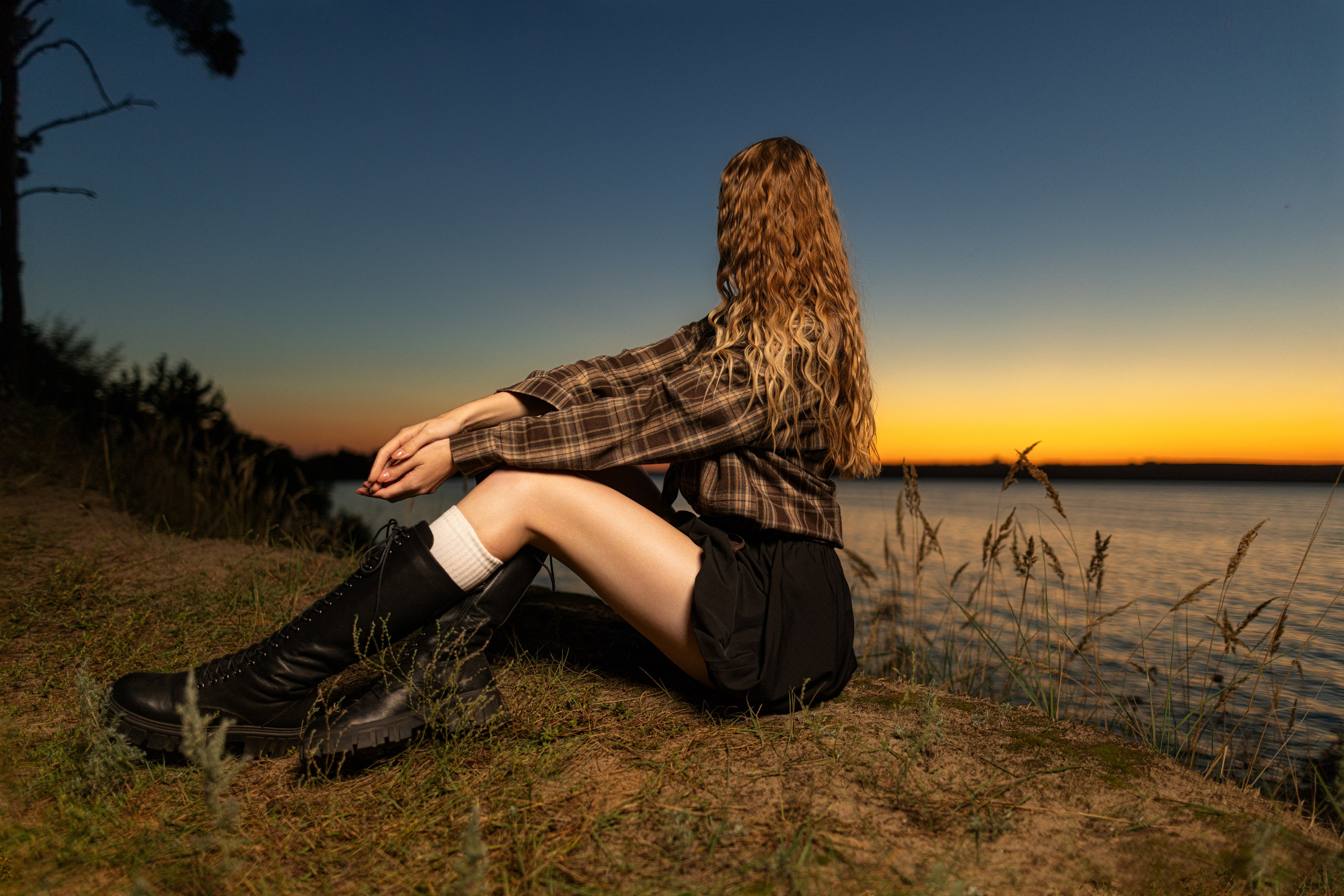 Вечерний фотосет с Ксенией на побережье с дополнительным светом для «себя». Дмитрий Шульгин, портретный фотограф в Воронеже
