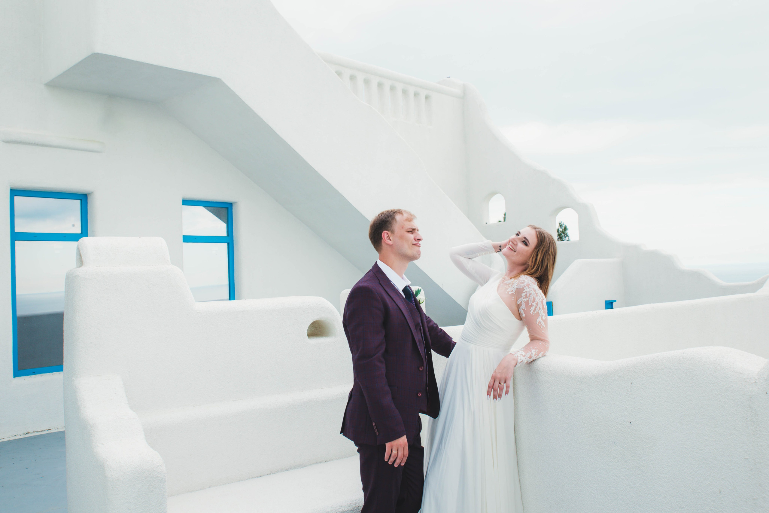 Ксения & Иван. Свадебная съемка в Санторини и Херсонесе. Свадебный и контент фотограф в Севастополе и Крыму Марина Данилова