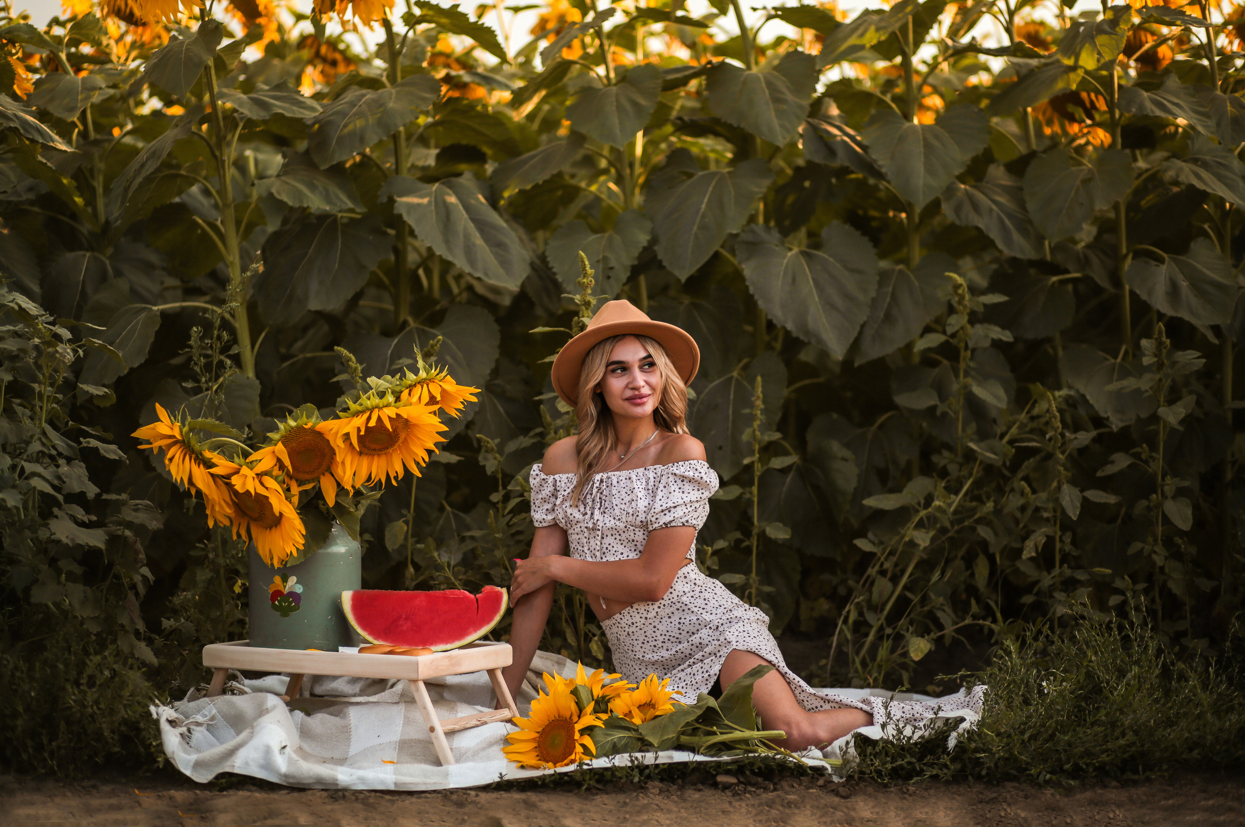 Золотые подсолнухи. Семейный фотограф в городе Саратове — Анна