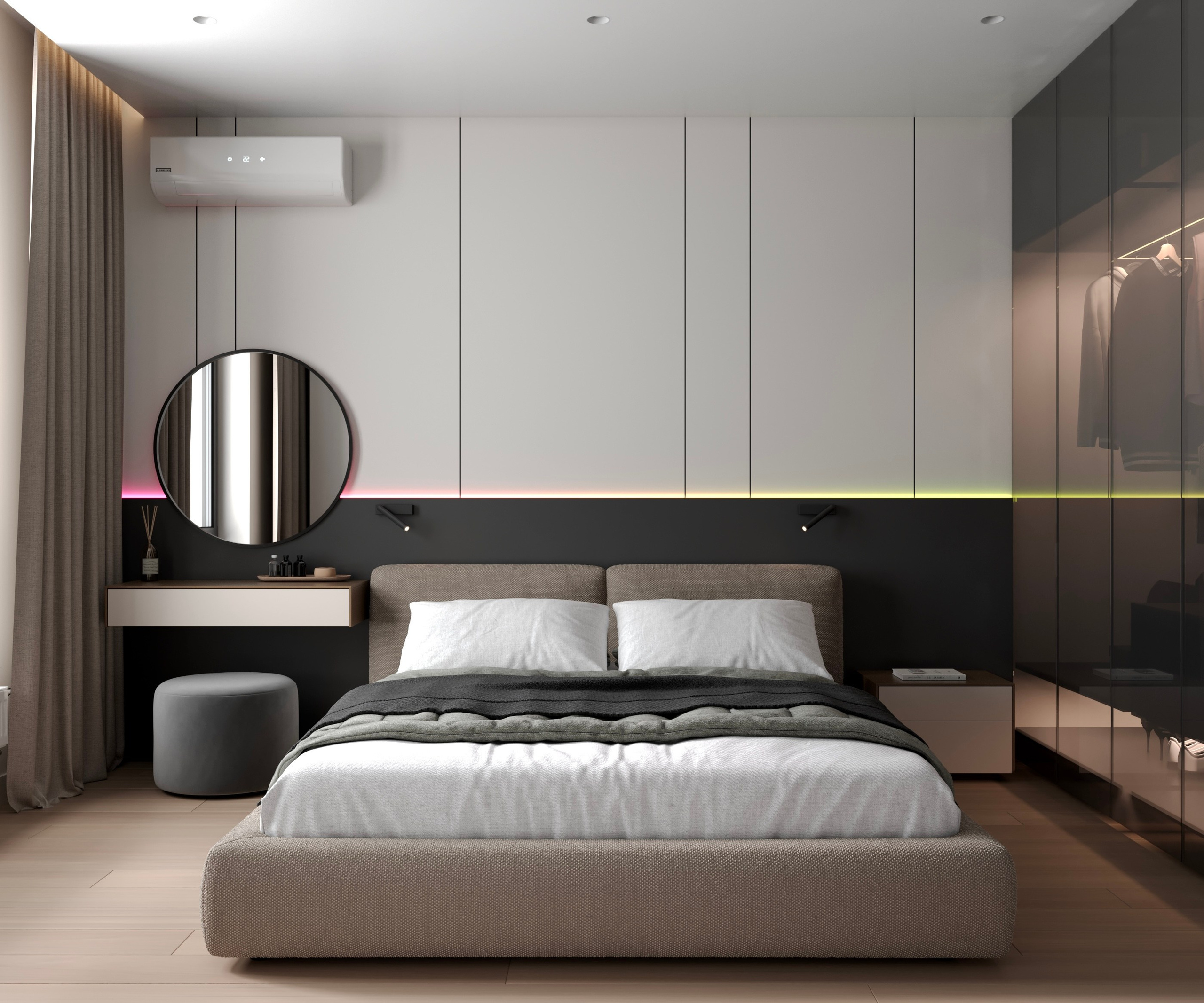 Light minimalistic interior 1. Cg artist Shchapov Dmitry