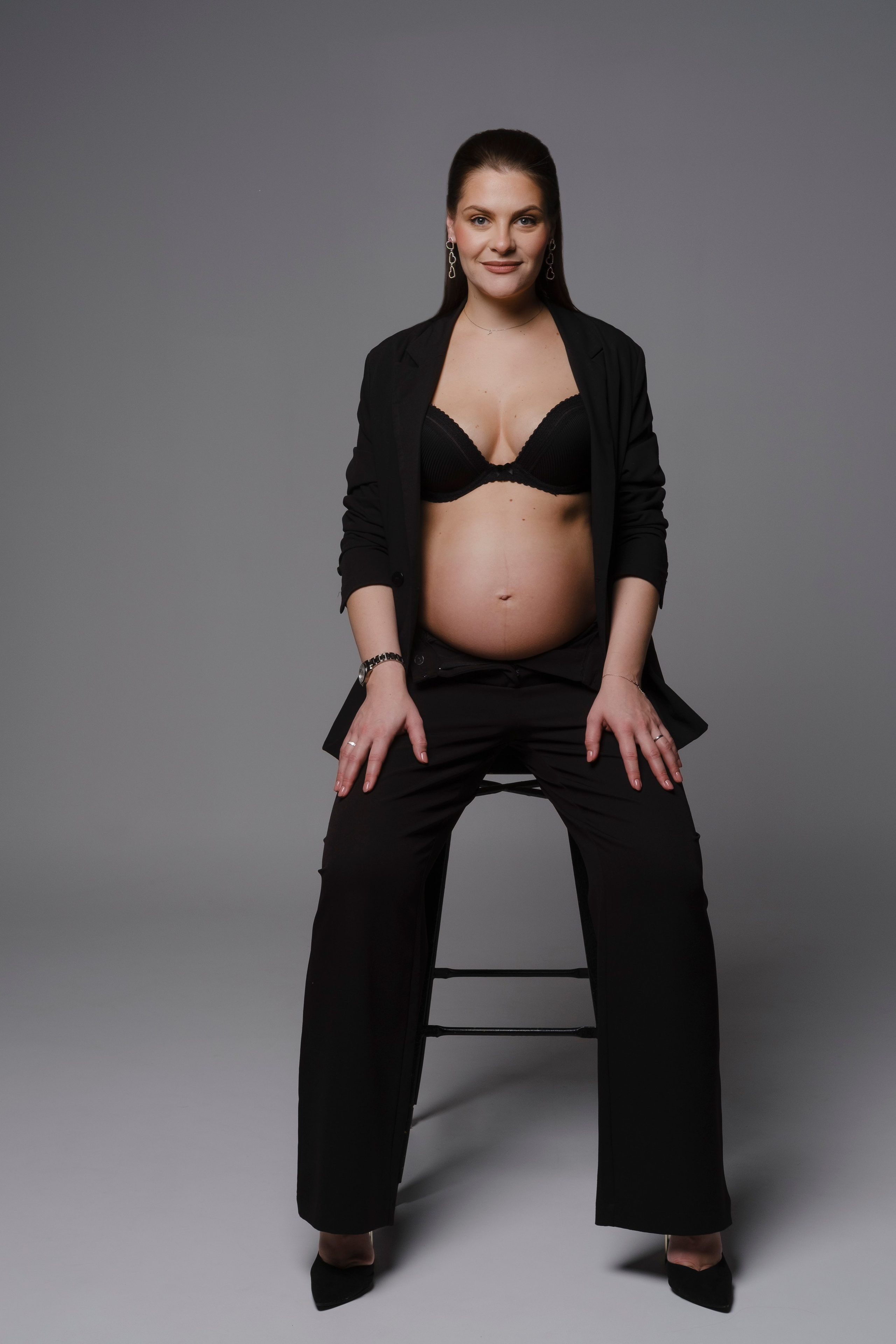 стильная фотосессия беременности