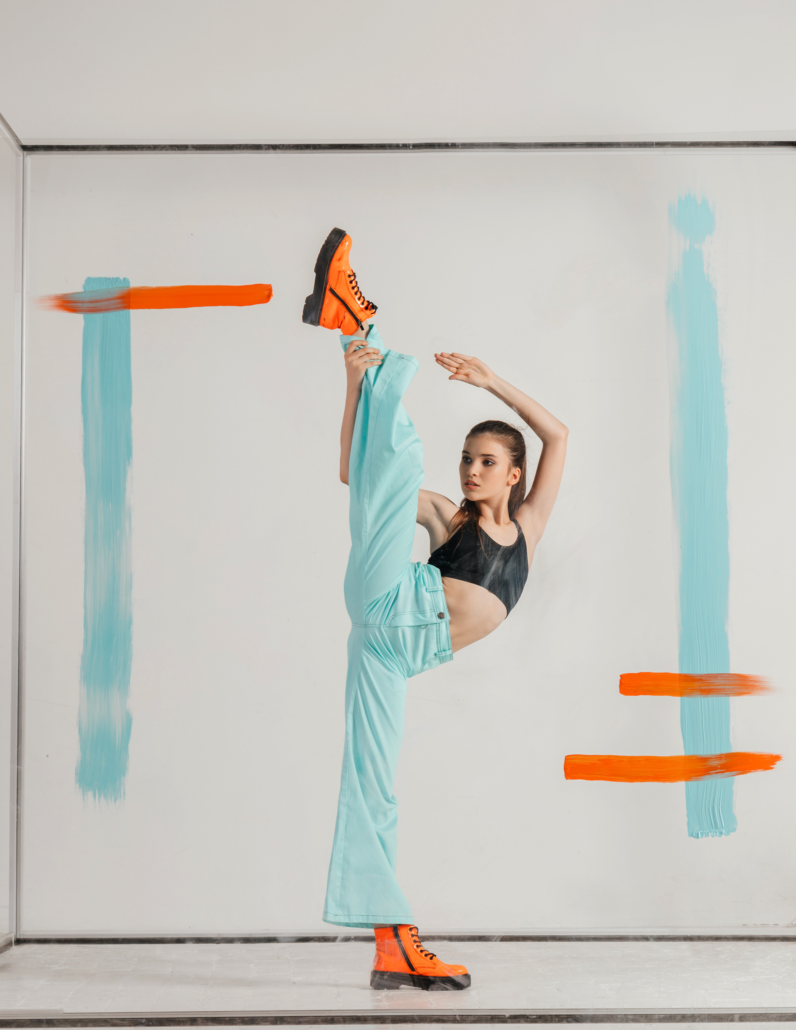 Fashion фотосессия для танцора Red Ballet Наташи Дмитриевой. Спортивный и детский фотограф в Москве, Калининграде