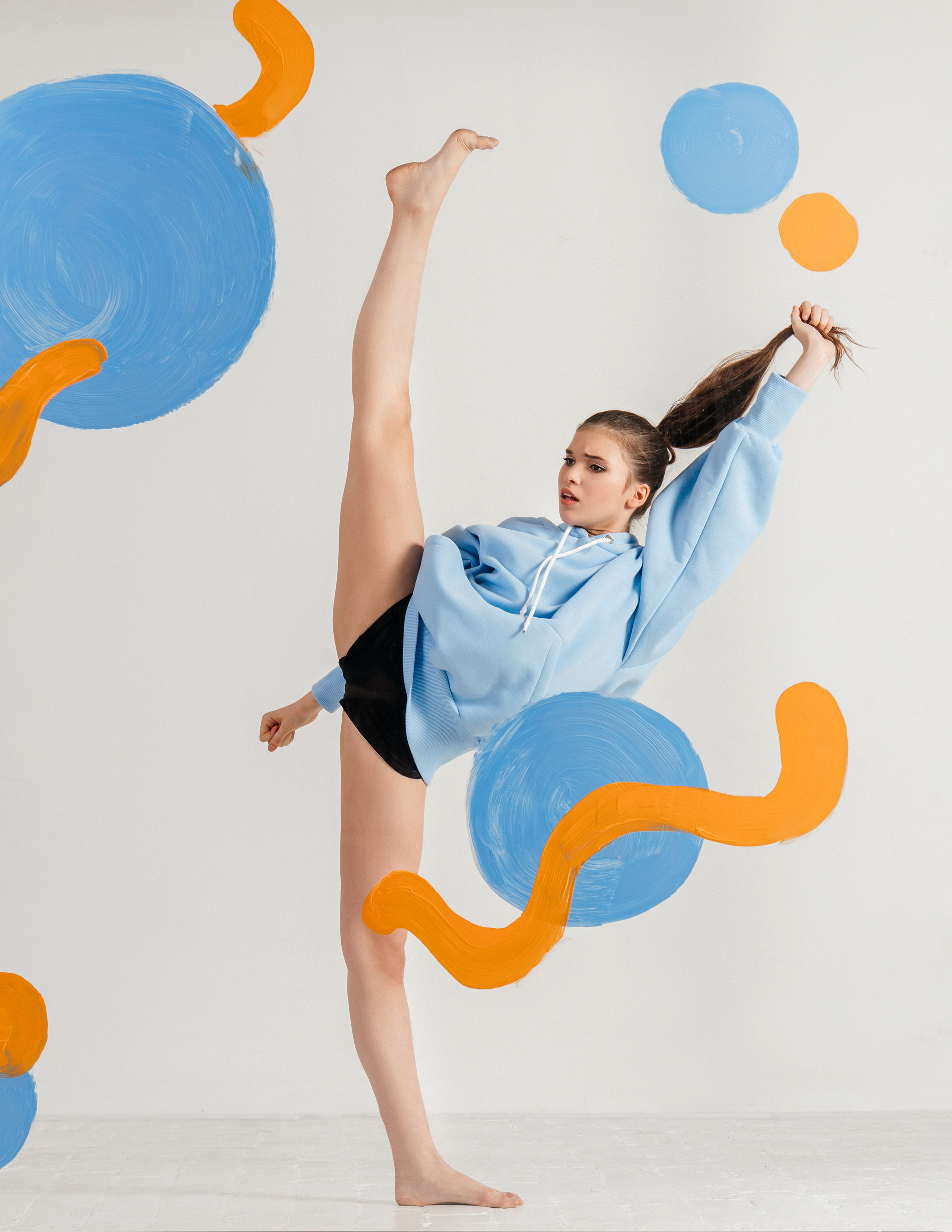 Fashion фотосессия для танцора Red Ballet Наташи Дмитриевой. Спортивный и детский фотограф в Москве, Калининграде