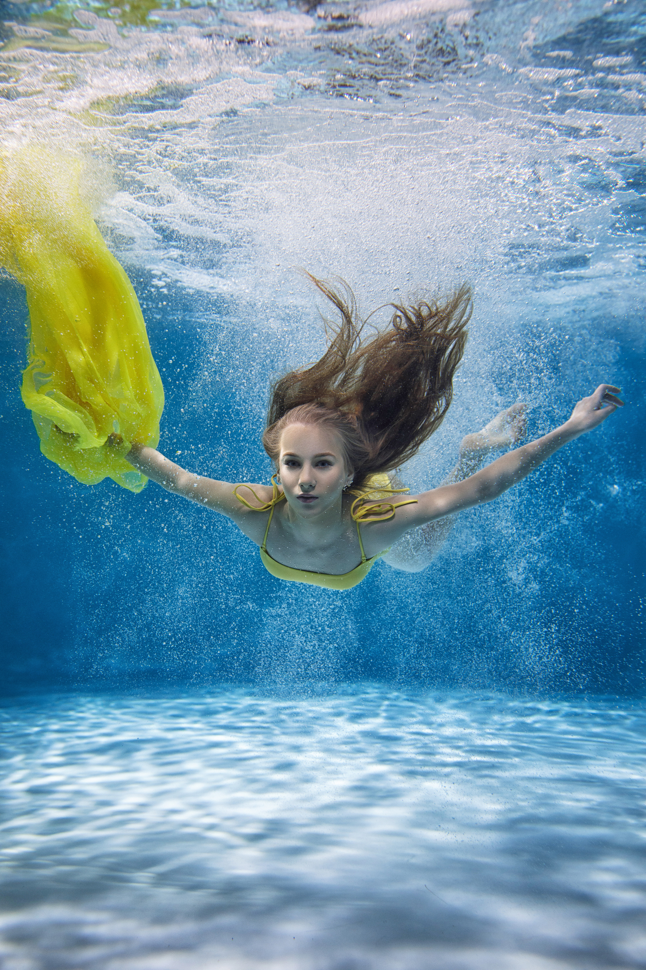 Подводная фотосессия для Николь. Художественная гимнастика. Москва. Спортивный и детский фотограф в Москве, Калининграде