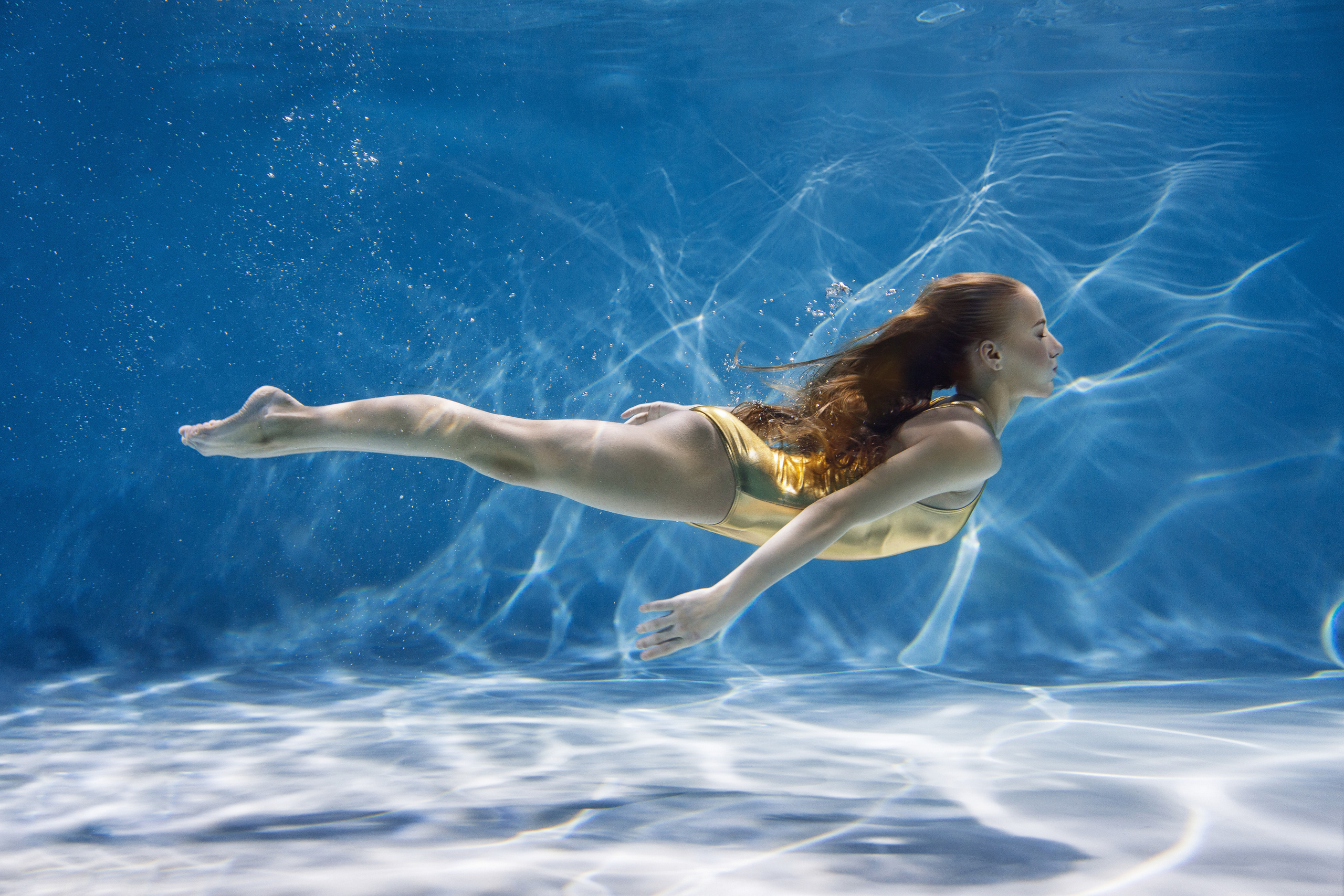 Подводная фотосессия для Николь. Художественная гимнастика. Москва. Спортивный и детский фотограф в Москве, Калининграде