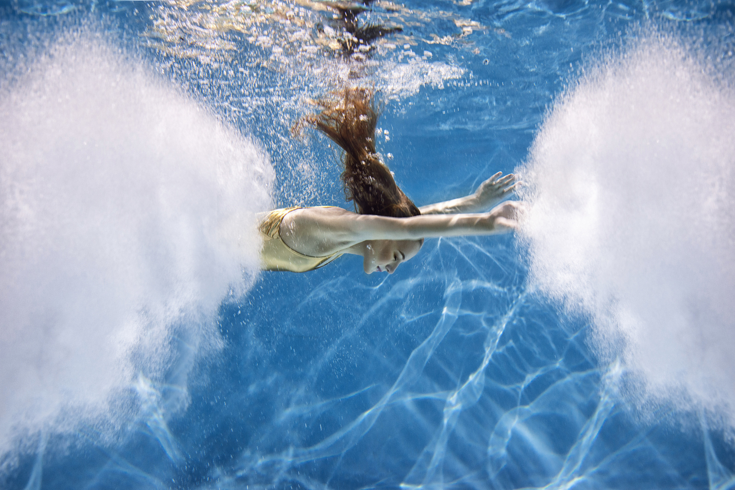 Подводная фотосессия для Николь. Художественная гимнастика. Москва. Спортивный и детский фотограф в Москве, Калининграде