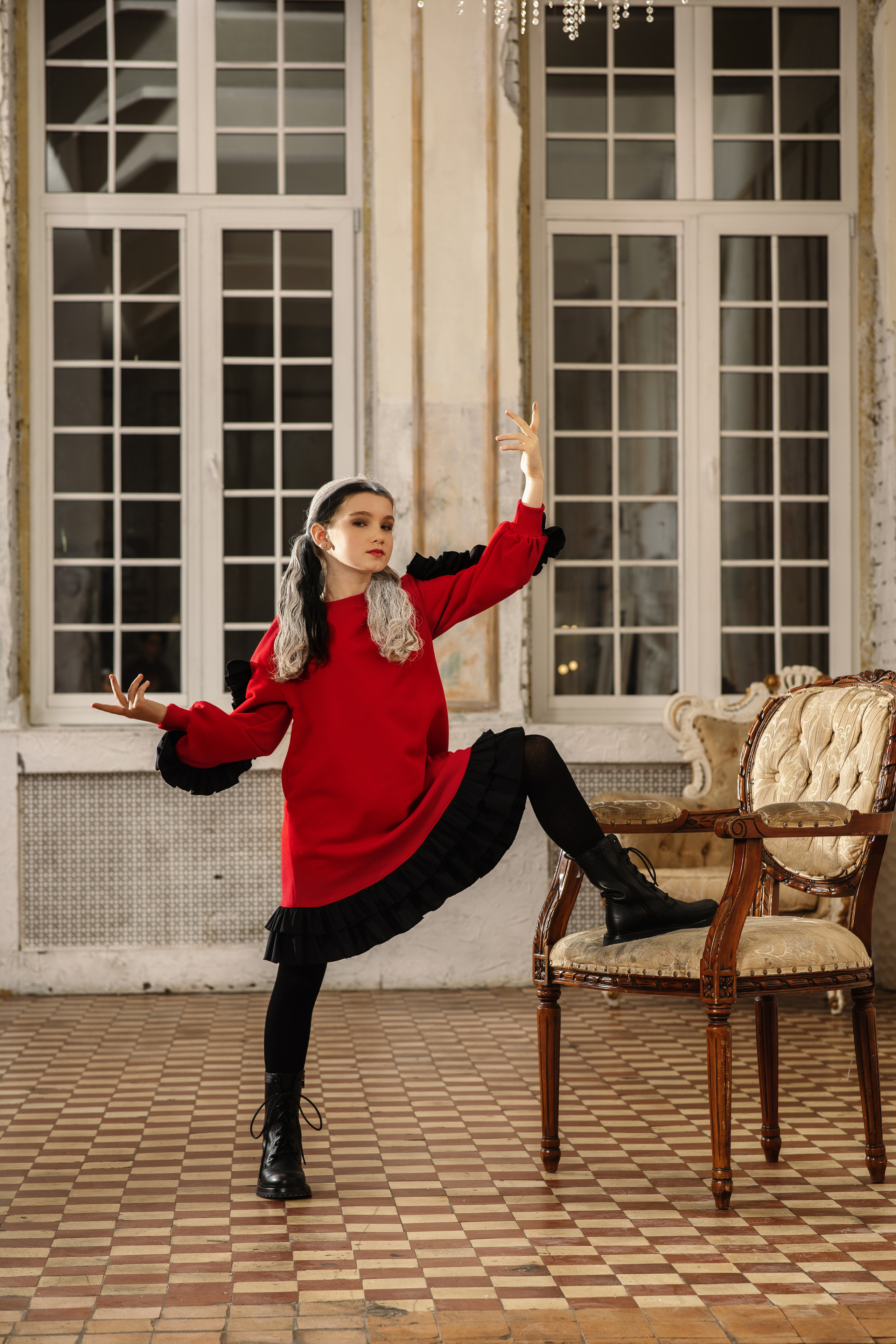 Имиджевая съемка для бренда детской одежды «Красавушка». Спортивный и детский фотограф в Москве, Калининграде