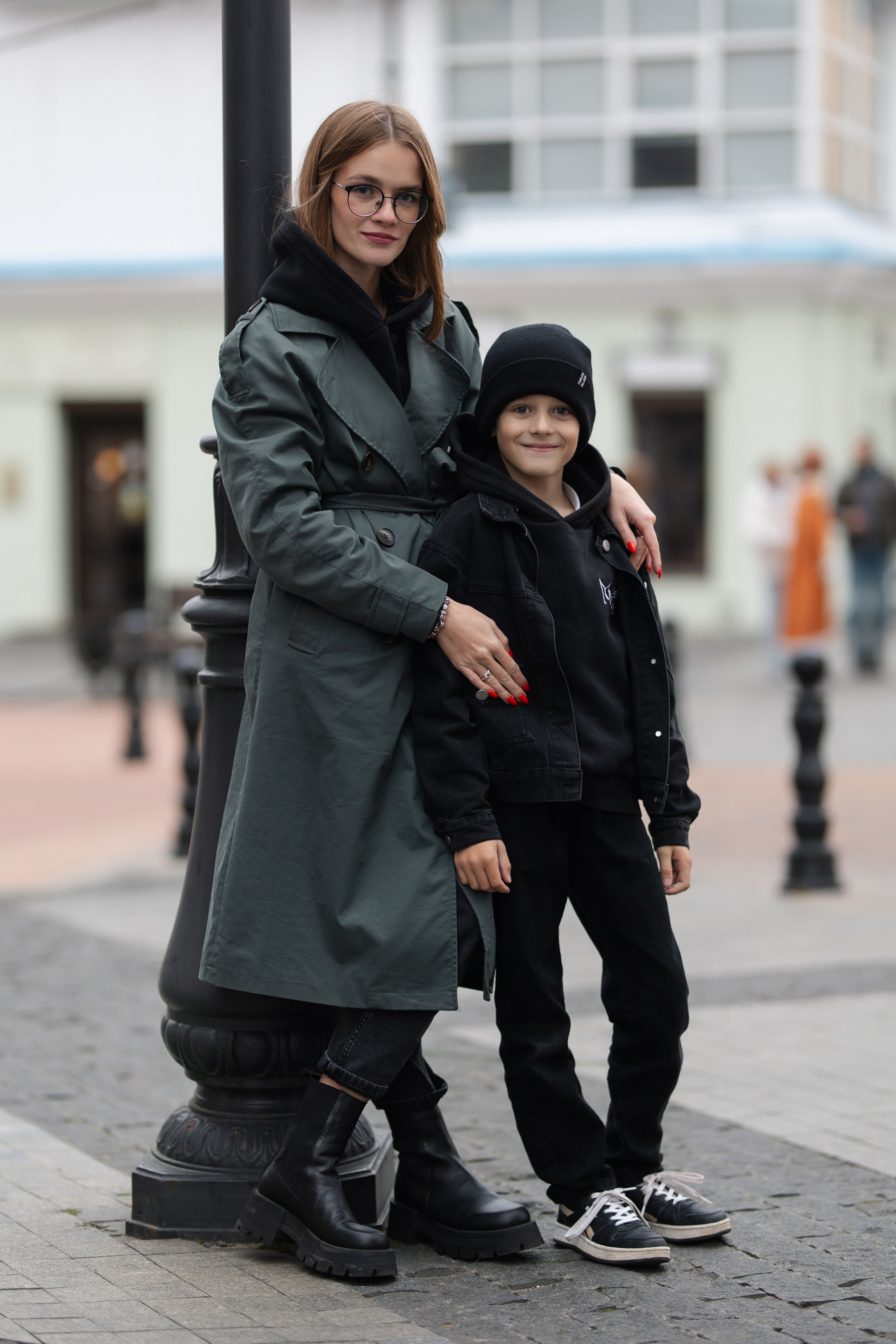 Семейная съёмка на улице