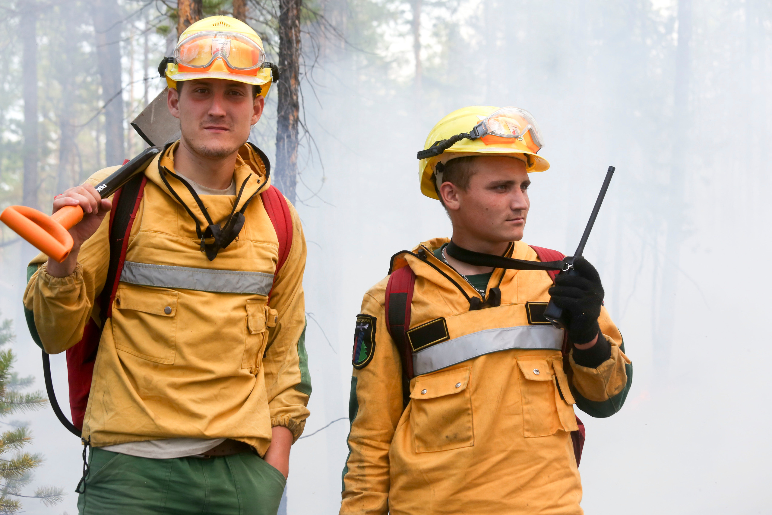 Пожары. Работа Авиалесоохраны. Фотограф Анна Барне