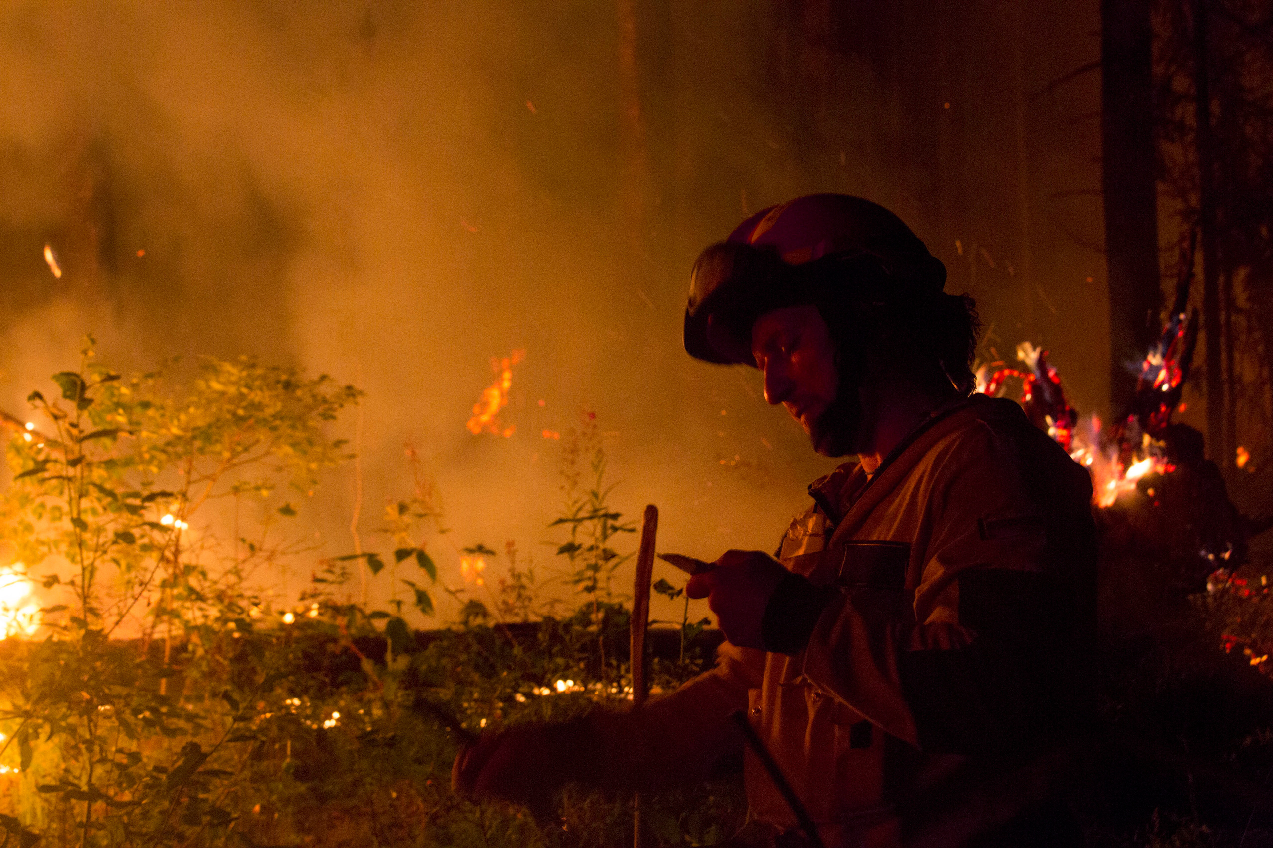 Пожары. Работа Авиалесоохраны. Фотограф Анна Барне
