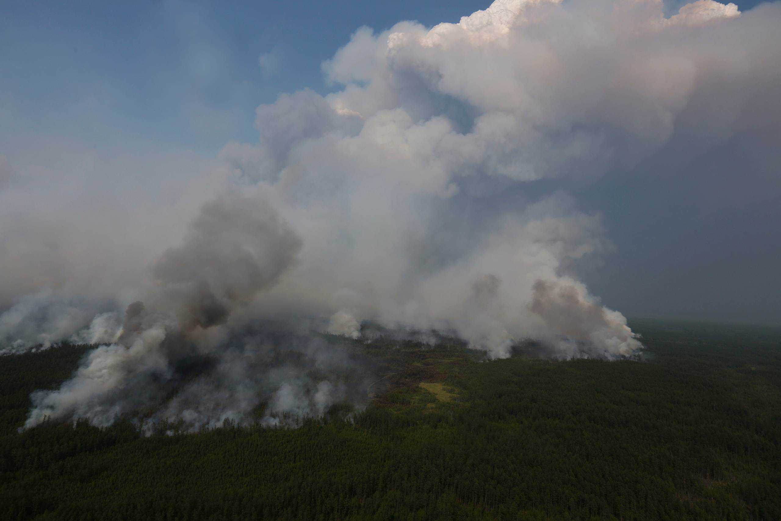 Пожары. Работа Авиалесоохраны. Фотограф Анна Барне