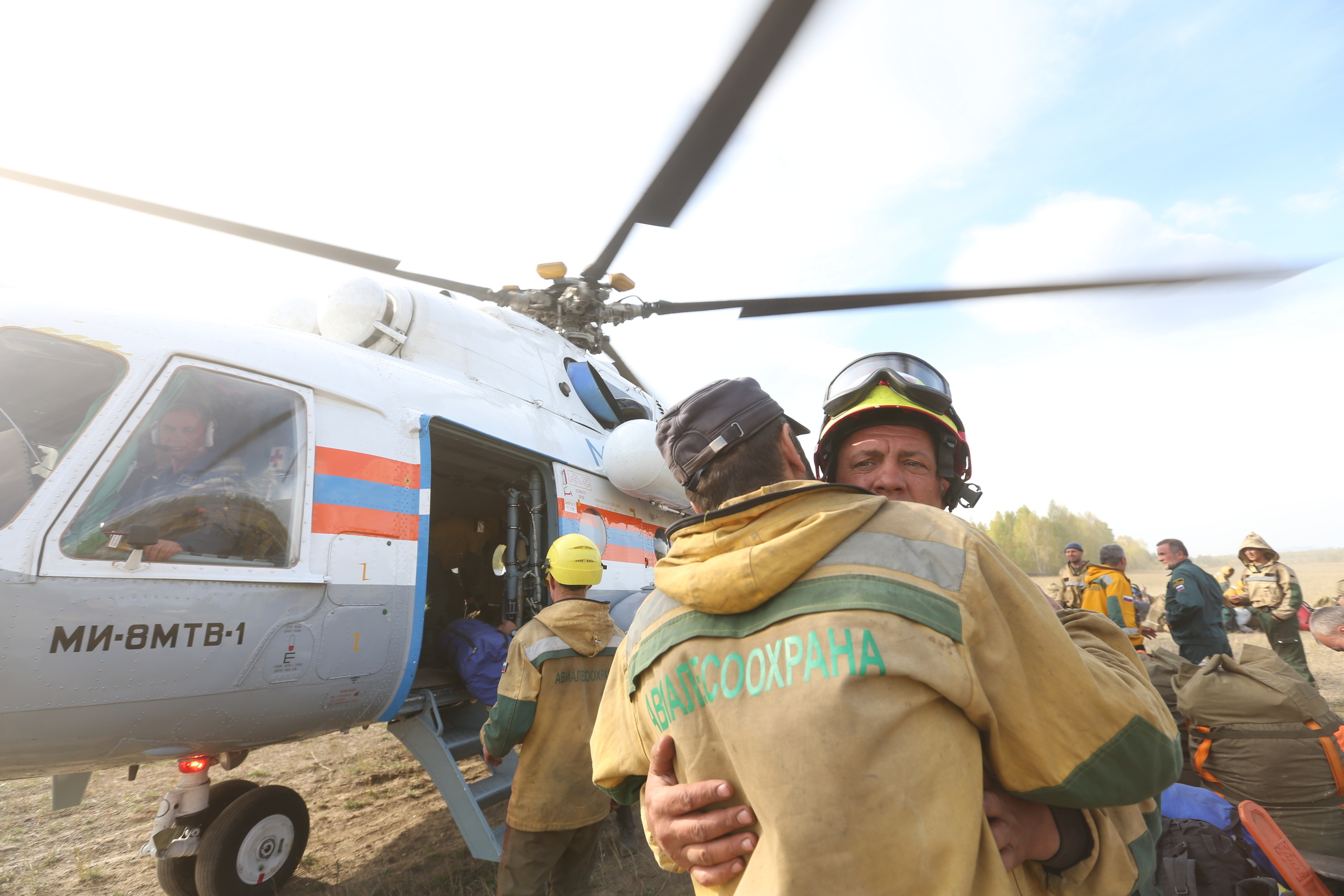 Пожары. Работа Авиалесоохраны. Фотограф Анна Барне