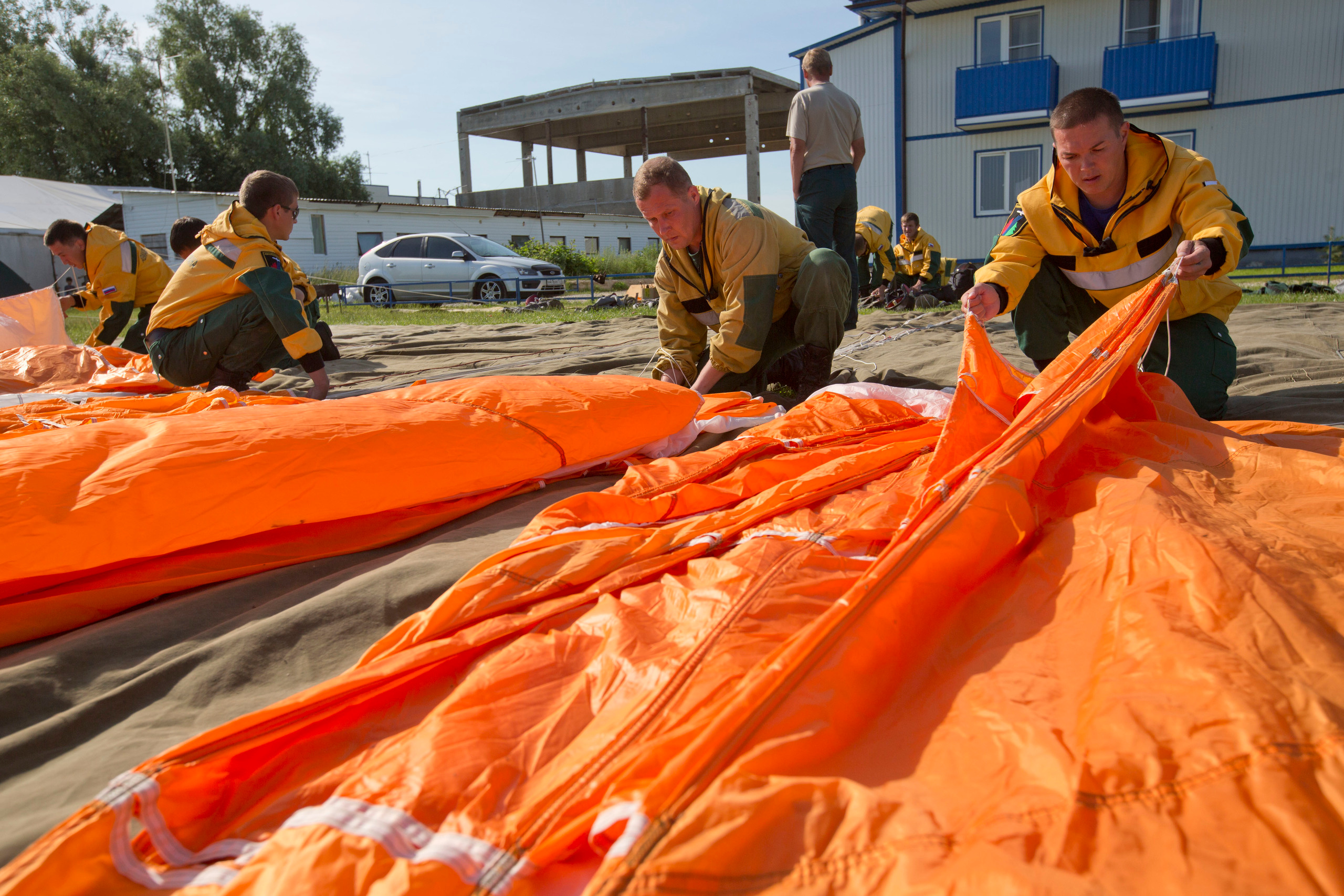 Пожары. Работа Авиалесоохраны. Фотограф Анна Барне