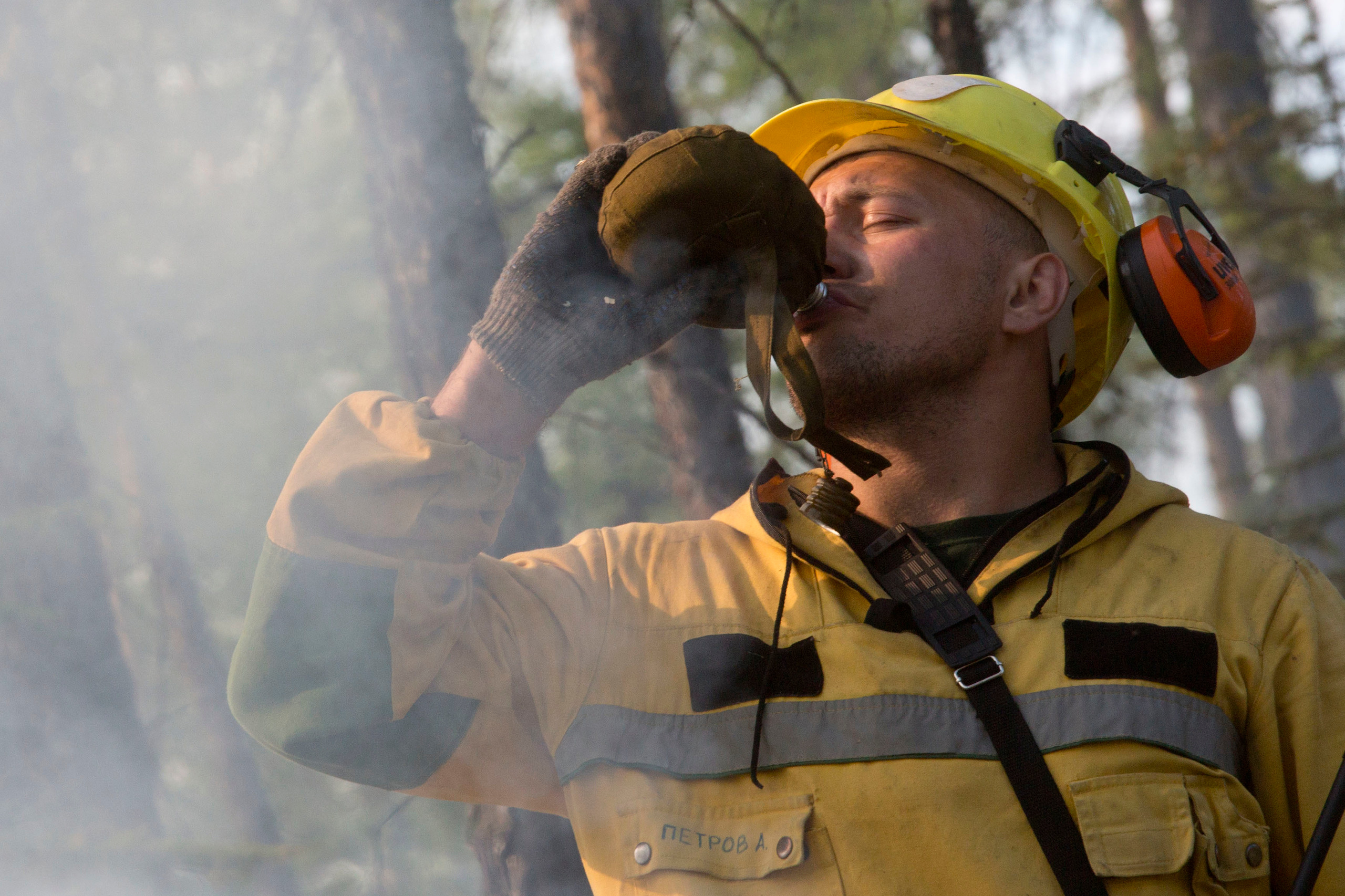 Пожары. Работа Авиалесоохраны. Фотограф Анна Барне